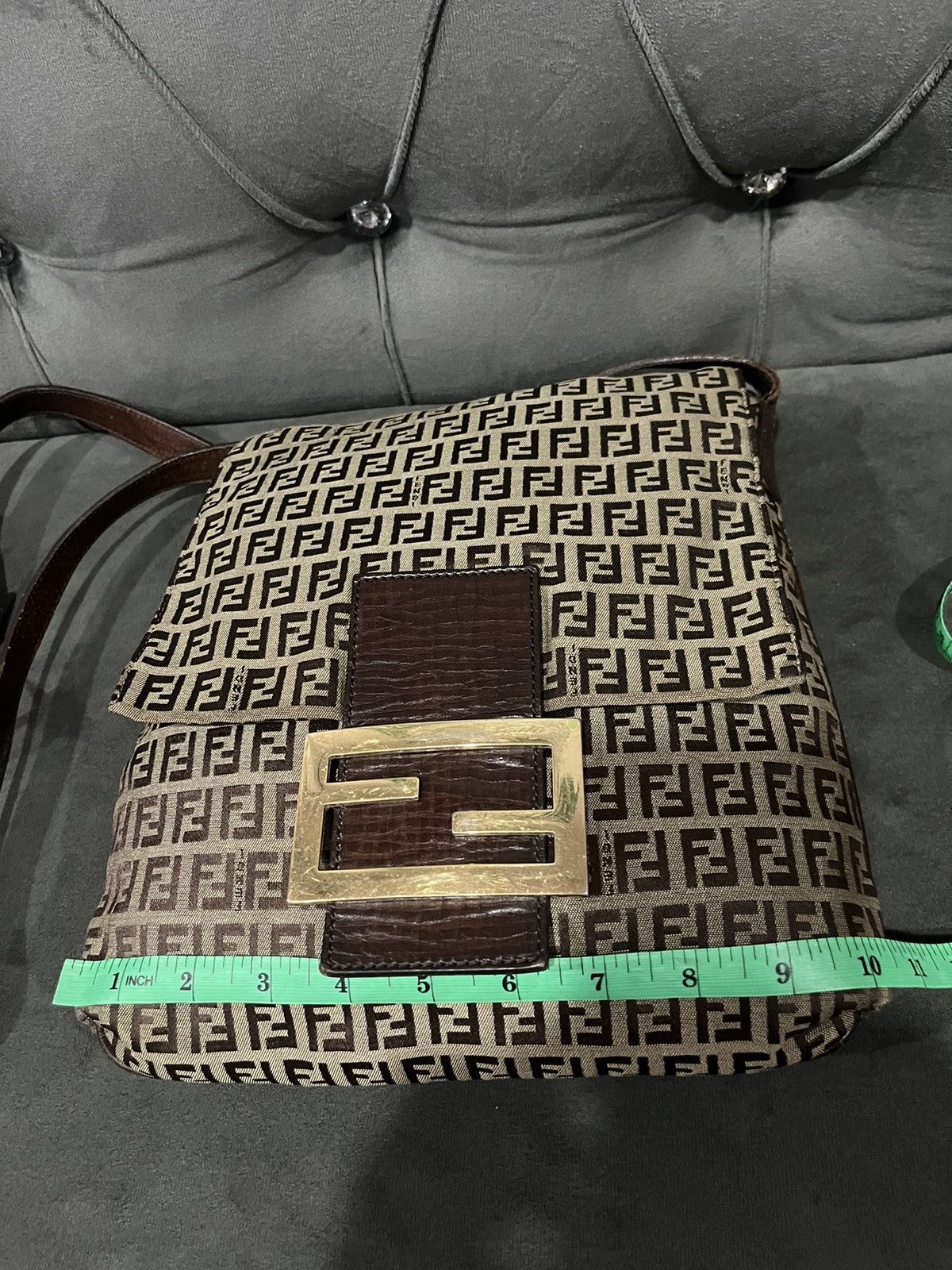 Fendi Authentic FENDI Logo Zucca Shoulder Bag Canvas Size ONE SIZE - 16 Thumbnail