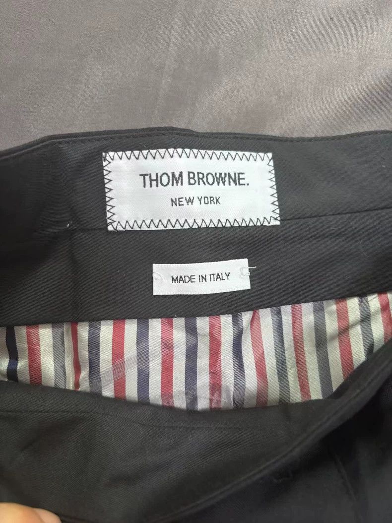 Thom Browne Thom Browne Black pleated skirt with four stripes Size 26" / US 2 / IT 38 - 1 Thumbnail