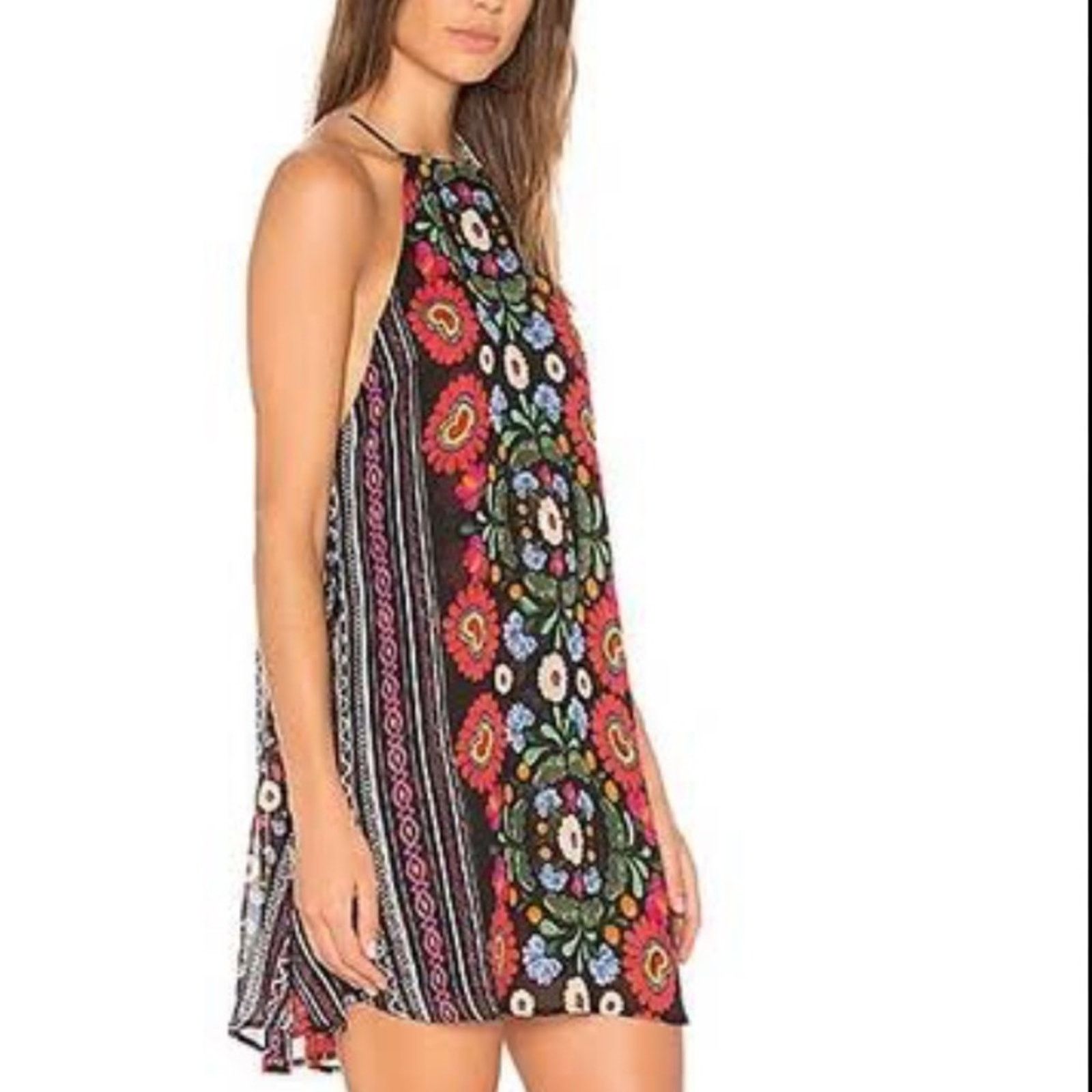 Show Me Your MuMu Show Me Your Mumu Byron Mini Chiffon Dress Mexicali Multi XS Size XS / US 0-2 / IT 36-38 - 2 Thumbnail