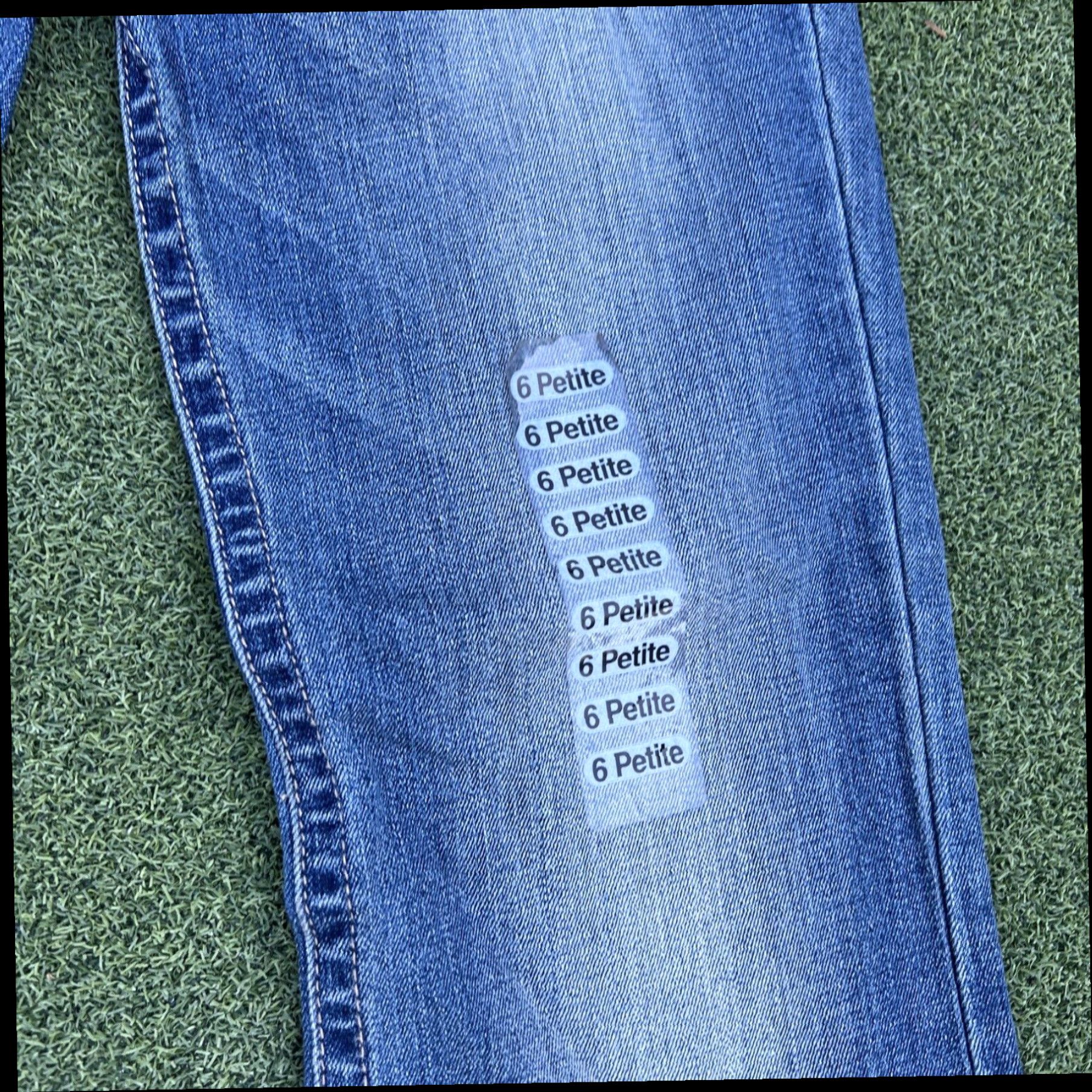 Vintage a.n.a. A New Approach Womens 28/6 petite Blue Bootcut Low Rise Denim Jeans New Size 29" - 2 Thumbnail