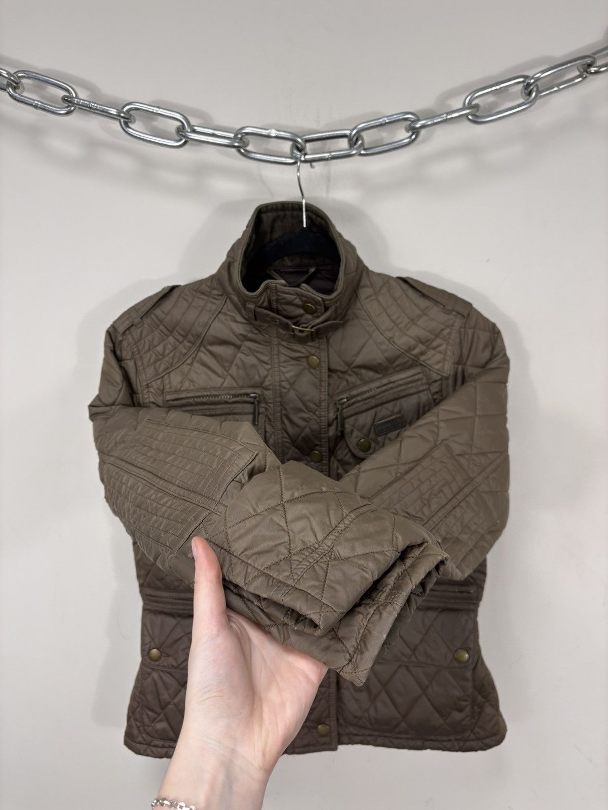 Barbour Barbour International Women’s Whitworth Quilted Jacket Size M / US 6-8 / IT 42-44 - 15 Thumbnail