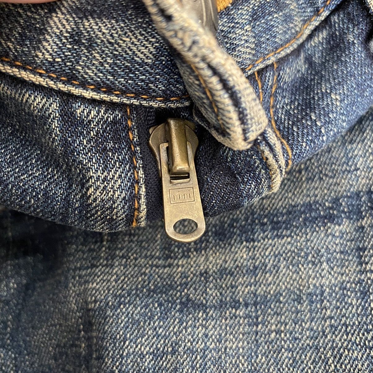 Japanese Brand Koromo X Rico Japan Mud Blue Distressed Flared Denim Jeans Size US 30 / EU 46 - 10 Thumbnail