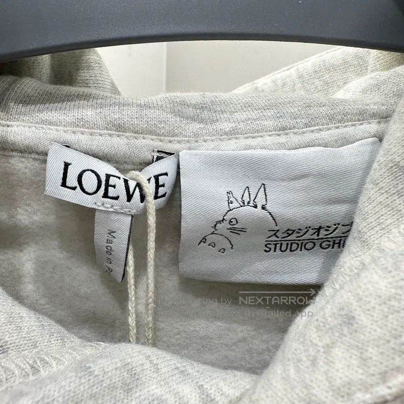 Loewe Loewe Sweatshirt with Chihiro Logo Embroidered and Fleece Size S / US 4 / IT 40 - 3 Thumbnail