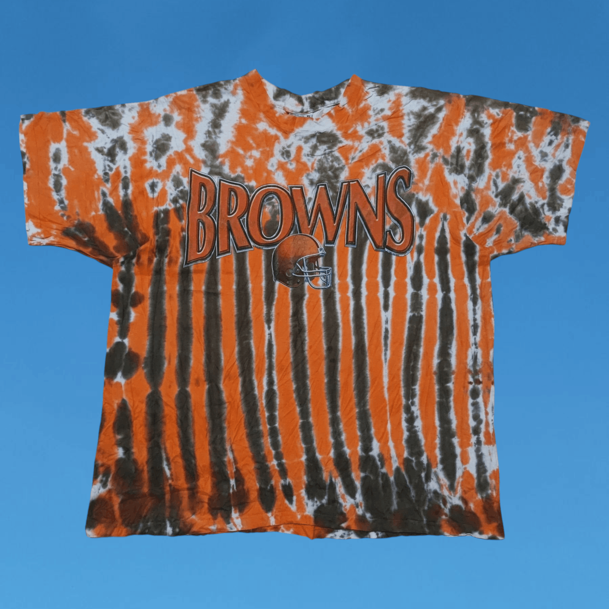 Liquid Blue × NFL Vintage 90s Liquid Blue NFL Cleveland Browns Tie Dye T Shirt Size US XL / EU 56 / 4 - 1 Thumbnail