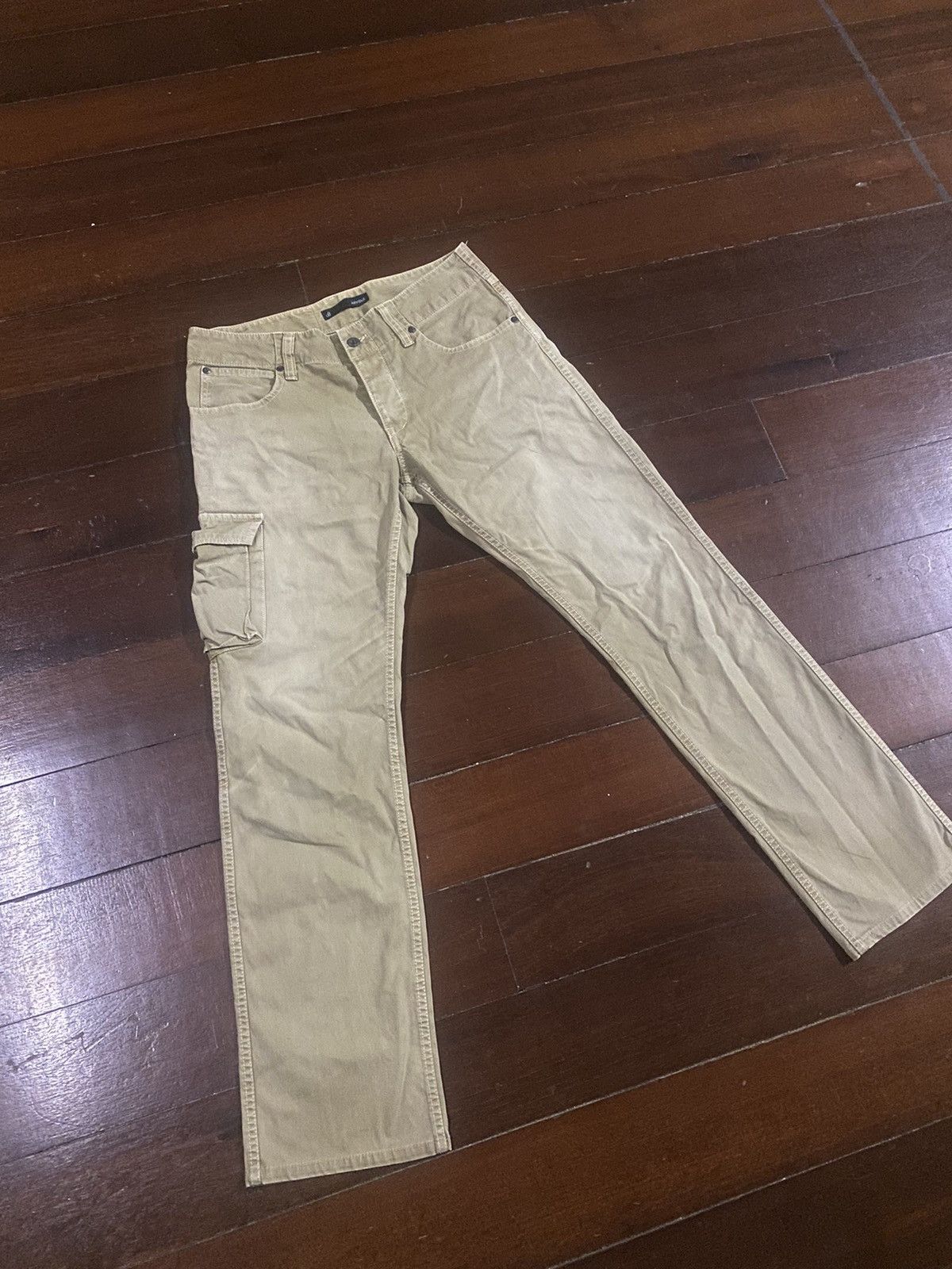 Blue Blue Japan Rare JOHNBULL cargo Denim Jeans faded Size US 31 - 2 Thumbnail