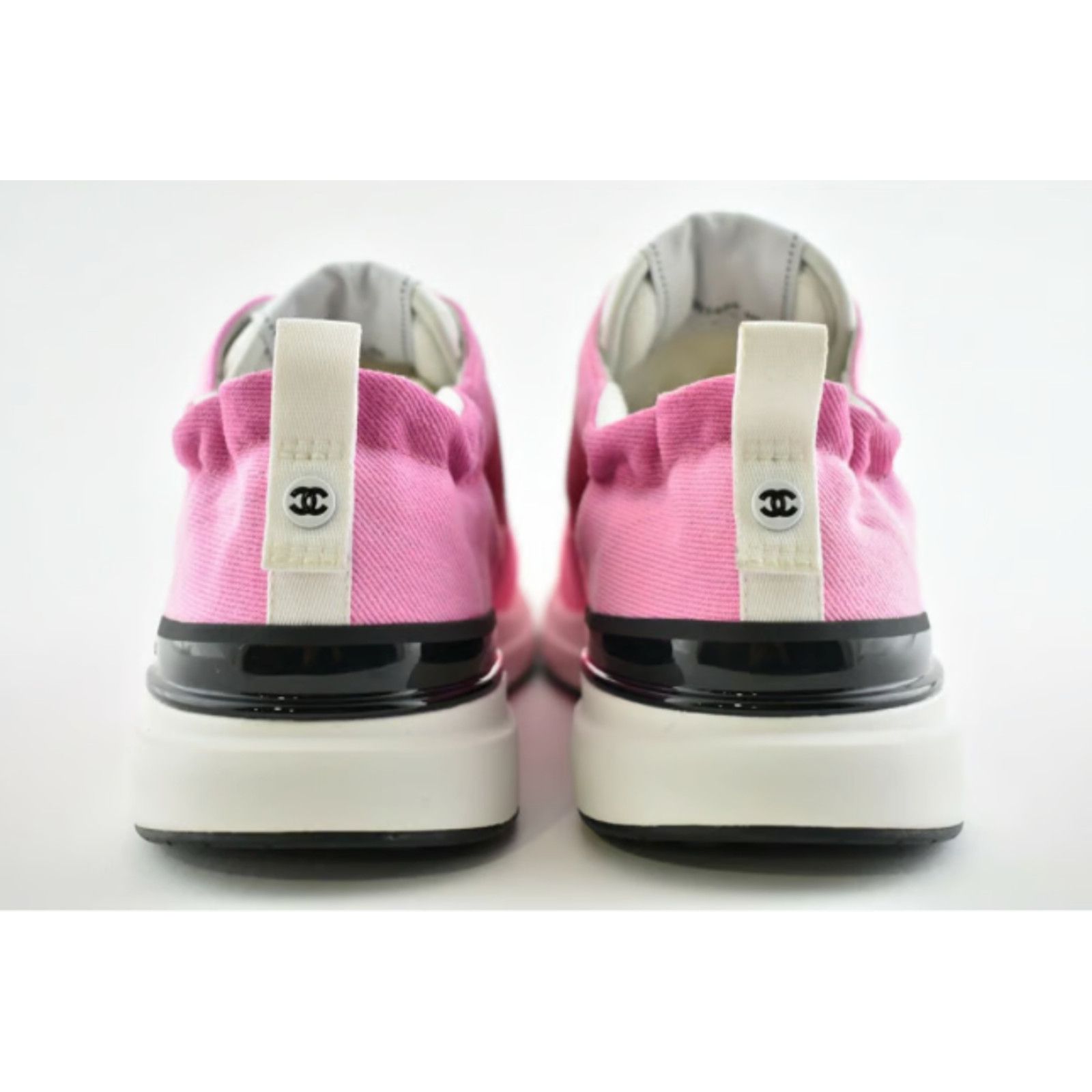 Chanel 21S CC Logo Lace Up Tie Low Top Trainer Sneaker 37 Size US 7 / IT 37 - 10 Thumbnail