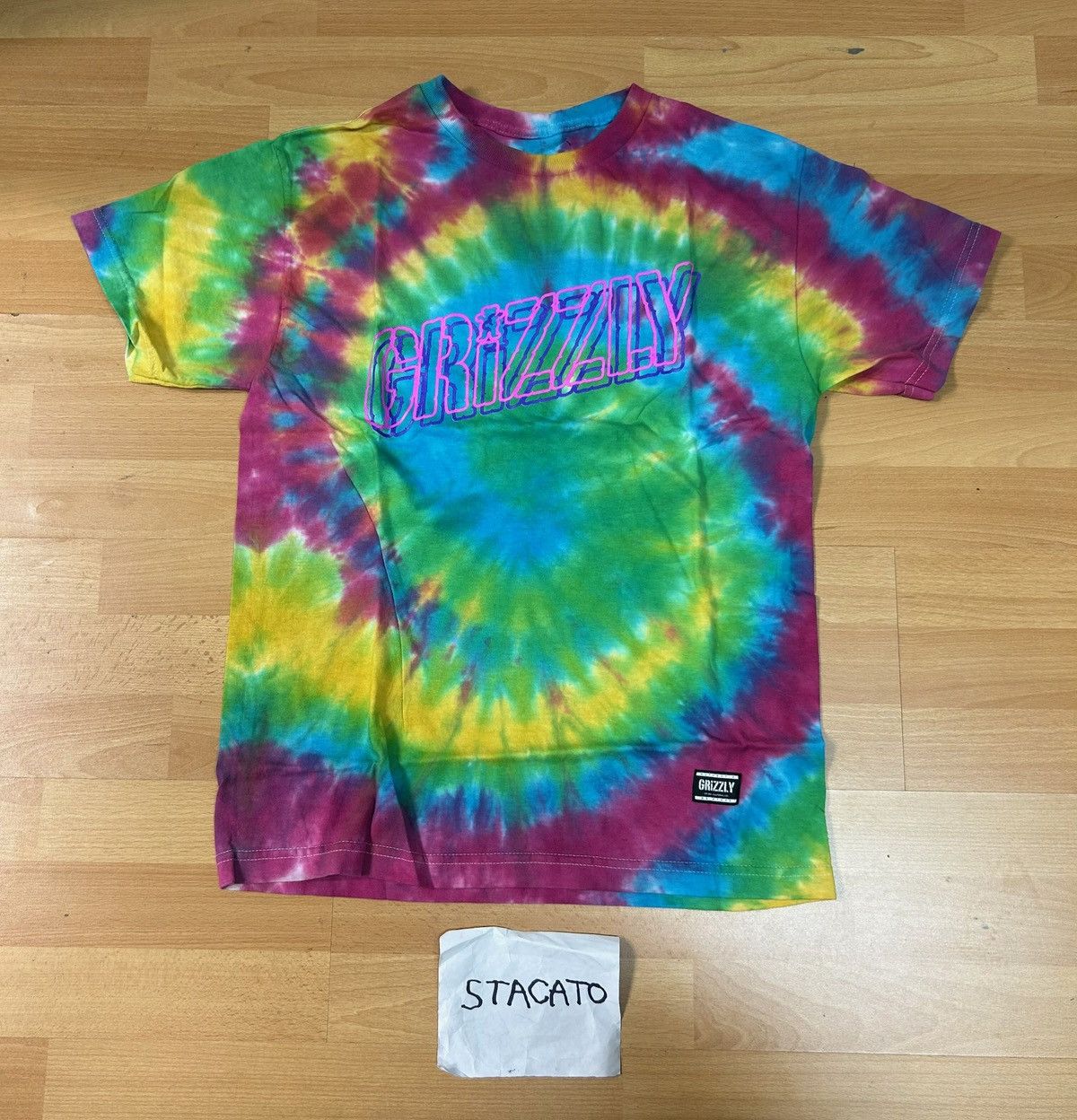 Grizzly Griptape × Rap Tees Grizzly Griptape Logo Tie Dye Tee Size US M / EU 48-50 / 2 - 1 Thumbnail