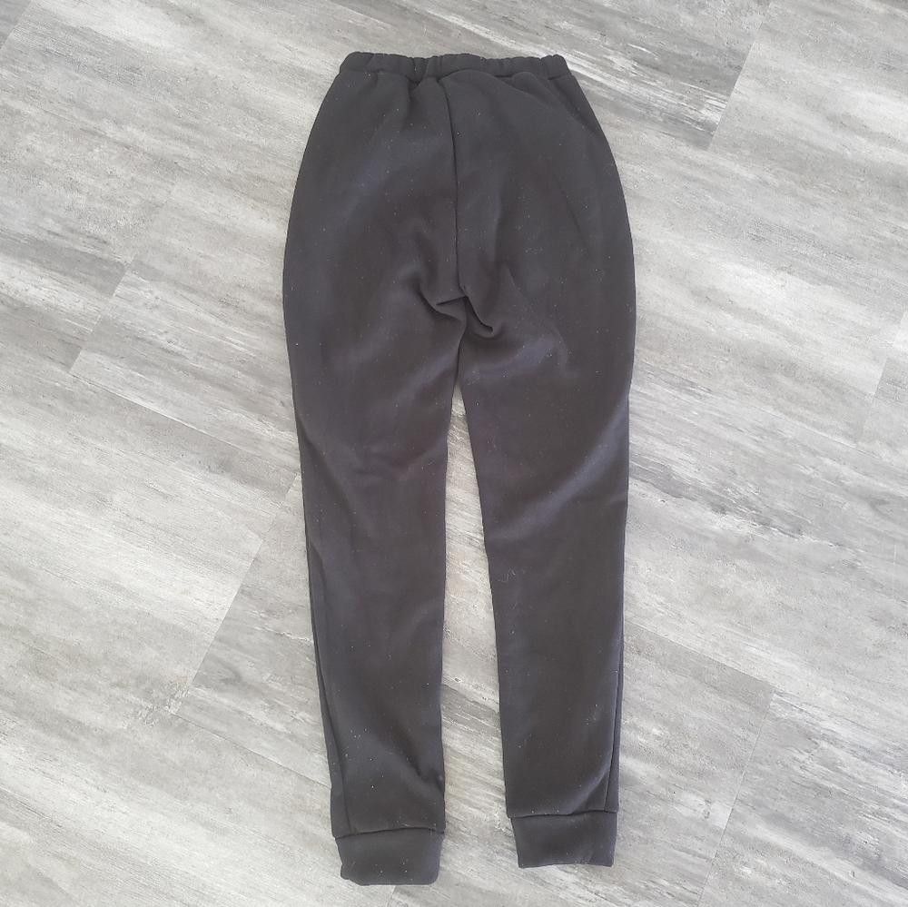 Shein Black Basic High Waist Banded 2 Sweats Size 28" / US 6 / IT 42 - 2 Thumbnail