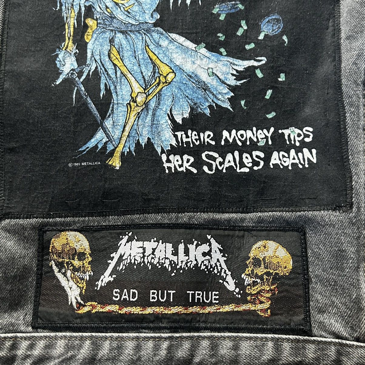 Levi's Vintage Clothing × Metallica × Vintage Vintage 90s Levis denim jacket with band patch Size US XL / EU 56 / 4 - 5 Thumbnail