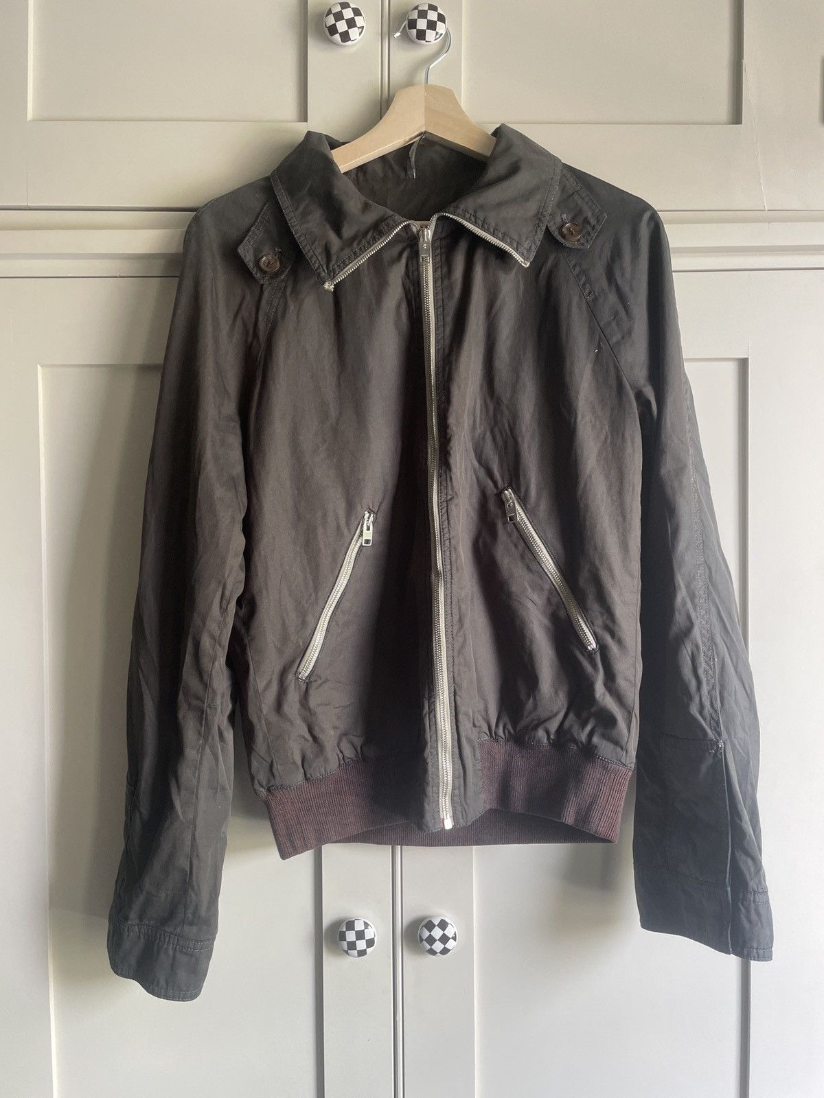 image of Dior Homme Ss07 Light Jacket in Black/Brown, Men's (Size Medium)