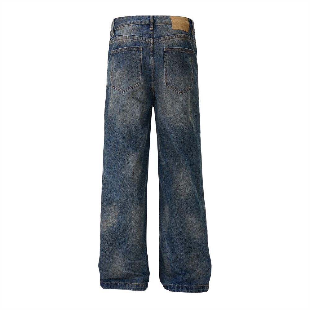 Japanese Brand × Jean Men's punk washed distressed loose jeans y2k Size US 32 / EU 48 - 3 Thumbnail