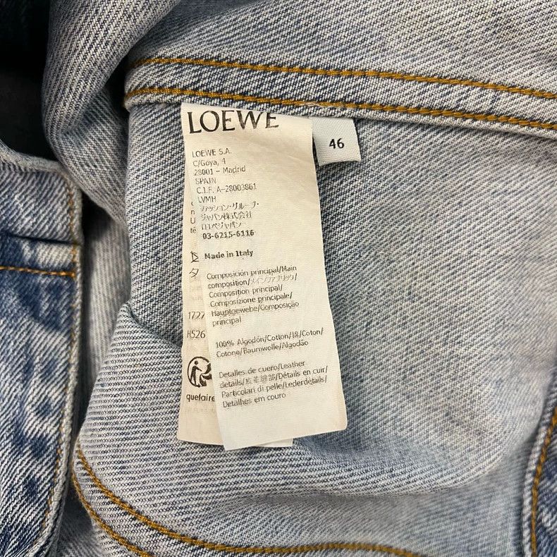 Other LOEWE Water-washed blue label tannin denim jacket Size M / US 6-8 / IT 42-44 - 6 Thumbnail