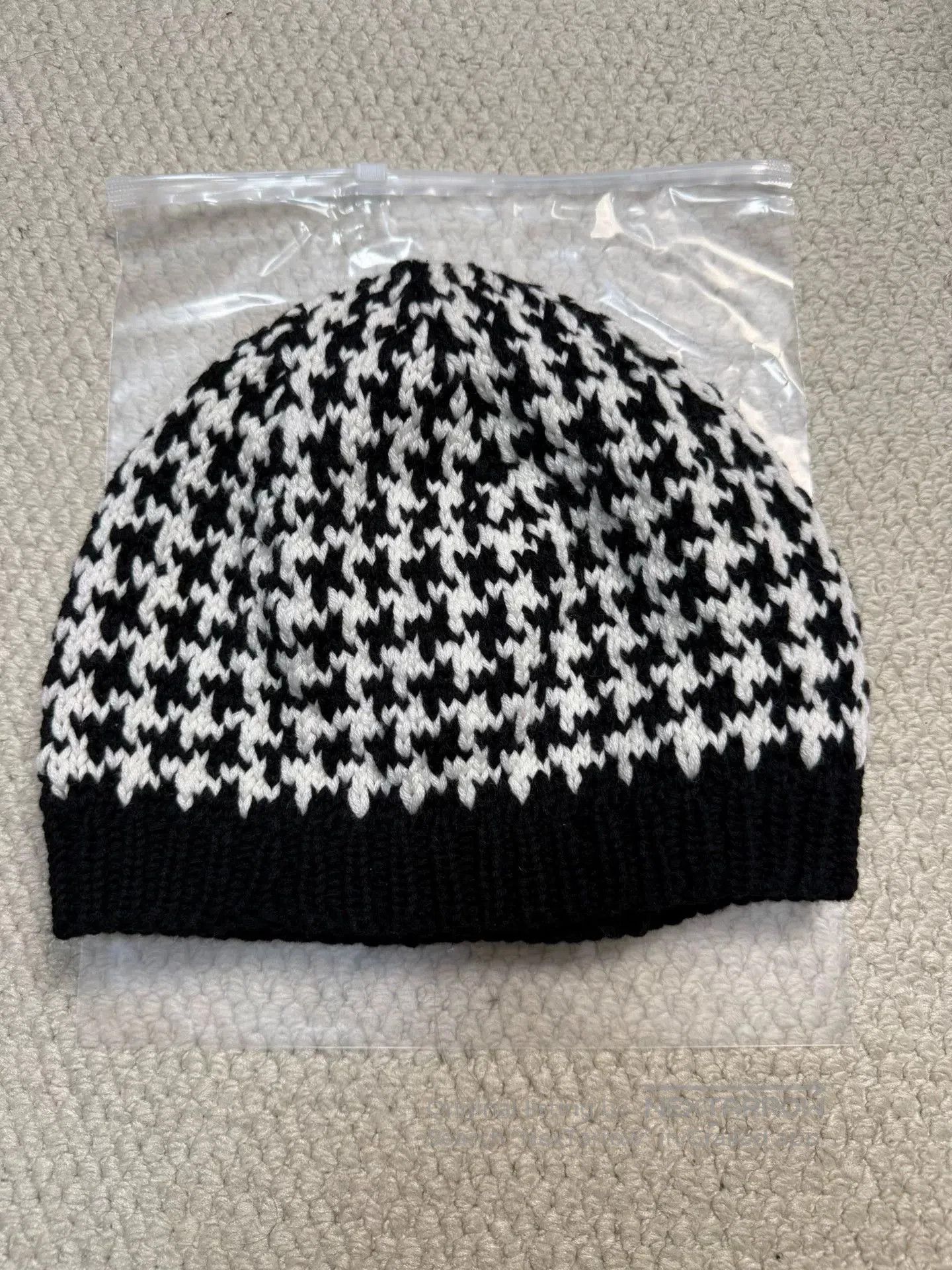 Chrome Hearts Chrome Hearts Cross Leather Patch Houndstooth Cashmere Bean Size ONE SIZE - 2 Thumbnail