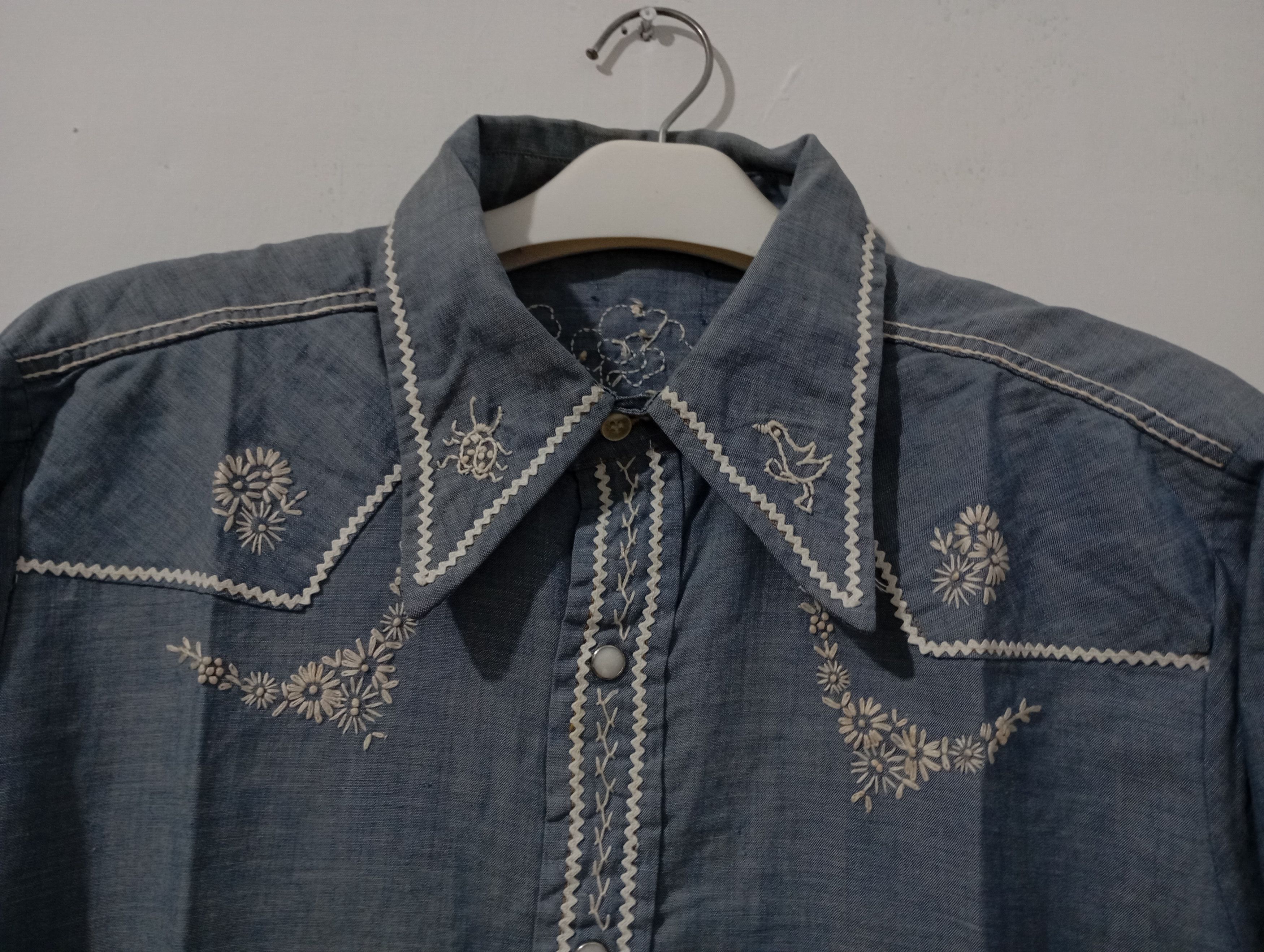 Vintage Vintage Work Shirts Embroidered Made in USA Size M / US 6-8 / IT 42-44 - 4 Thumbnail