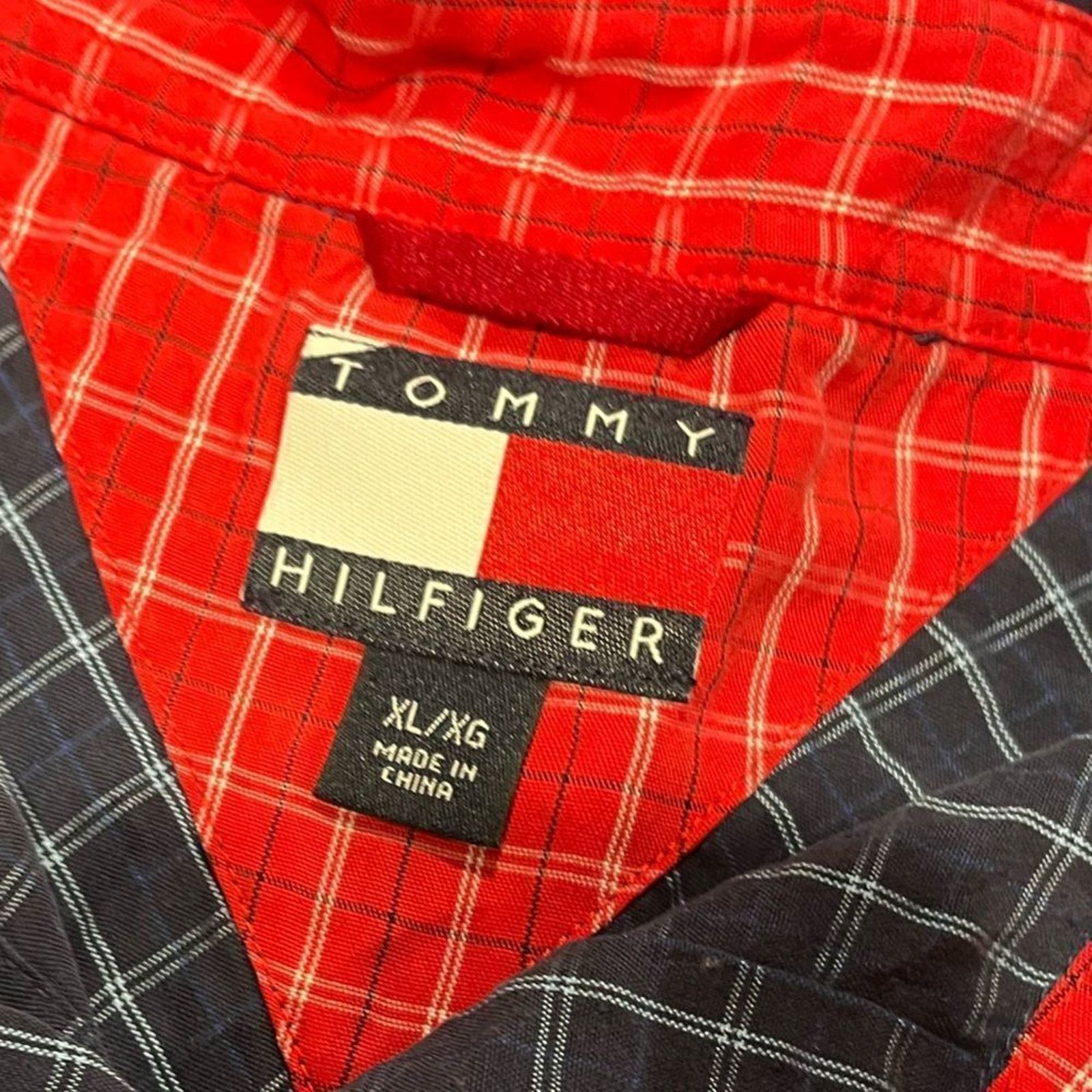 Tommy Hilfiger Tommy Hilfiger Shirt Button Down Checked Short Sleeve XL Size US XL / EU 56 / 4 - 5 Thumbnail
