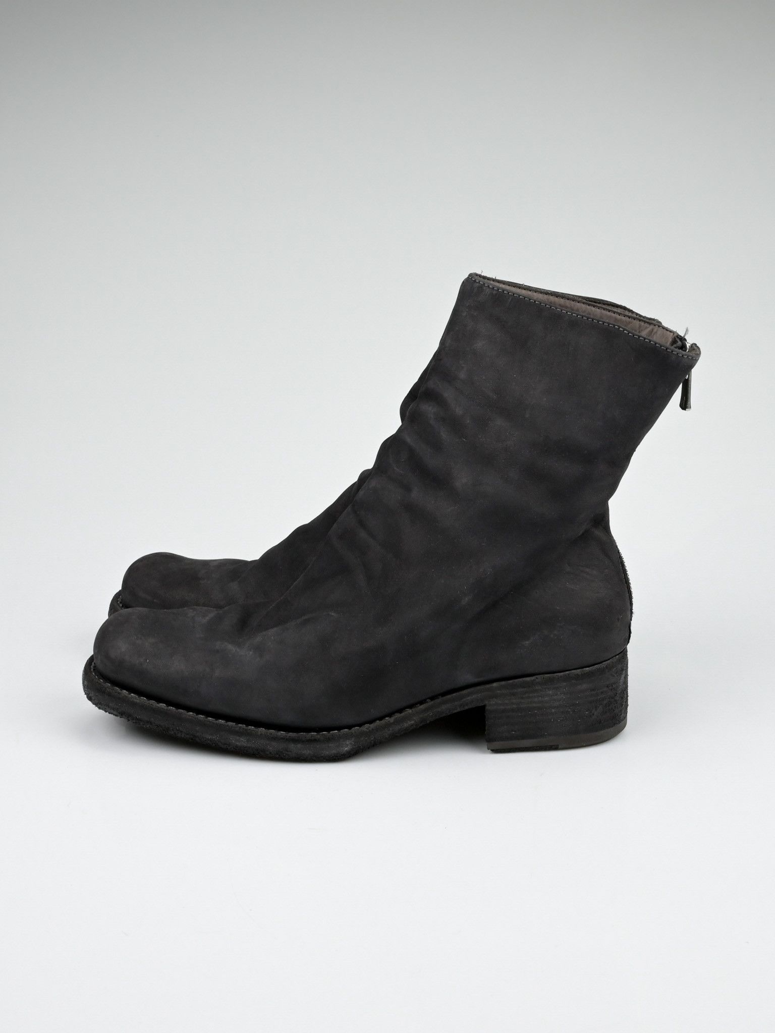 Other 123 & 124 Calf Leather Back Zip Boots Size US 7 / IT 37 - 4 Thumbnail