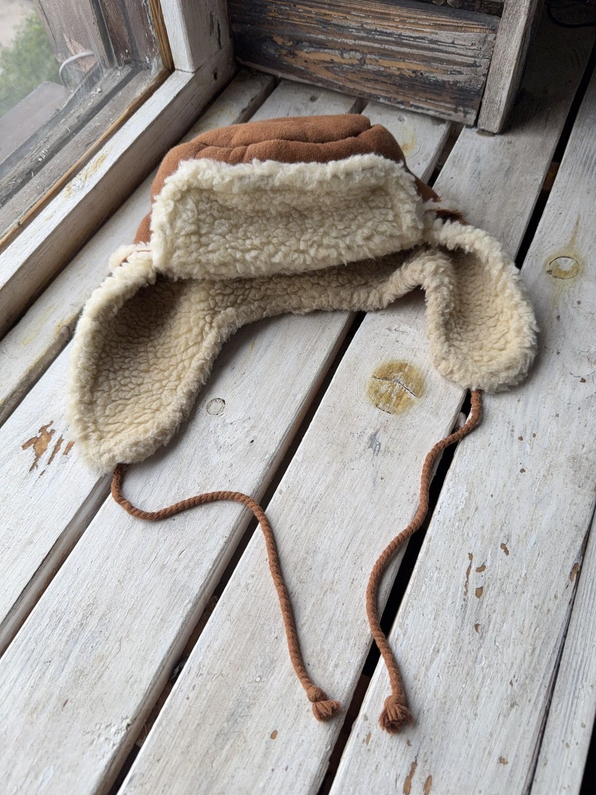 Vintage Y2K Retro 90s American Vintage Fuzzy Hat Trapper hat Italy Size ONE SIZE - 2 Thumbnail