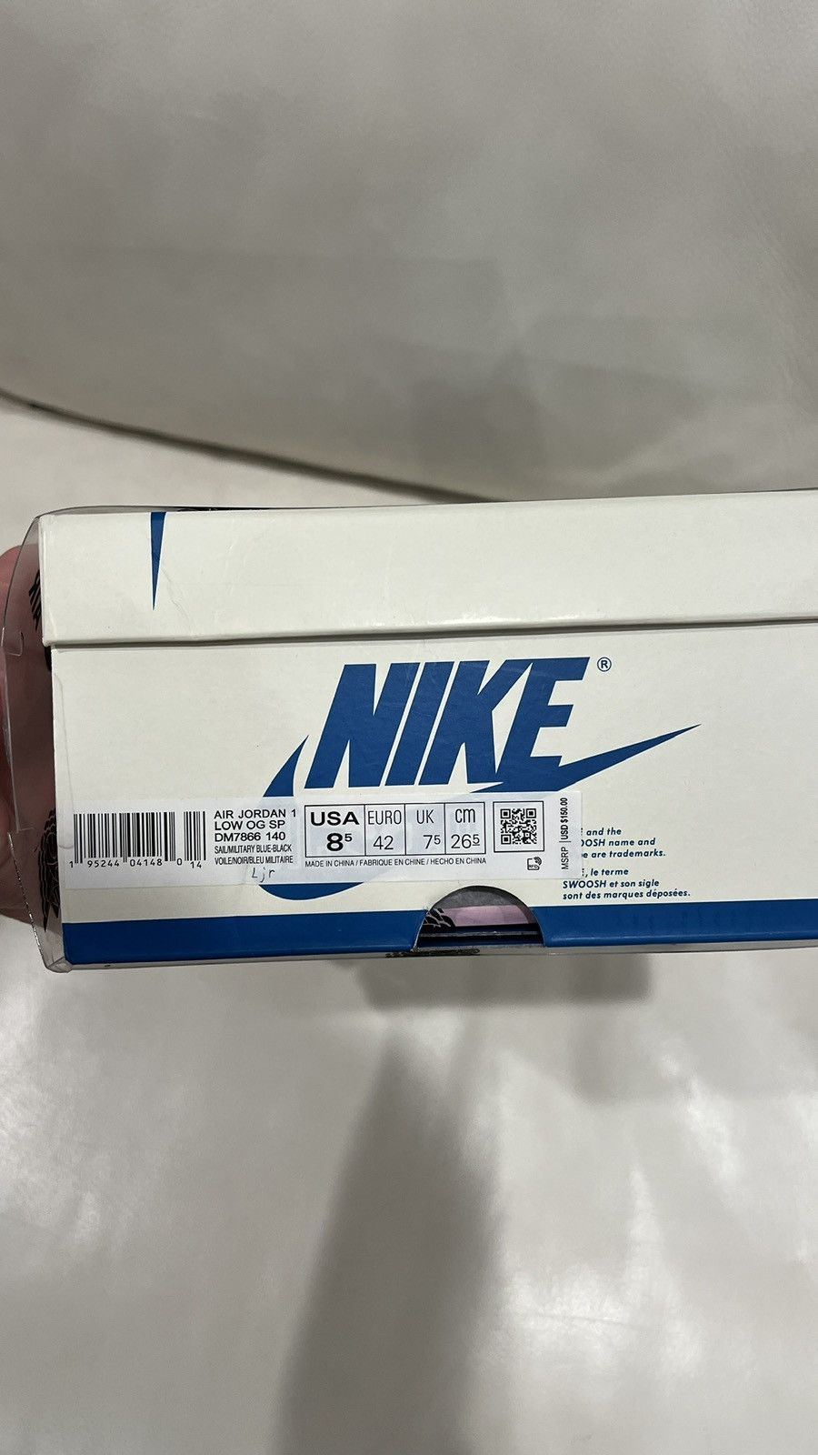 Nike × Travis Scott Fragment Design X Travis Scottx Air Jordan 1 Retro Low Size US 8.5 / EU 41-42 - 12 Thumbnail
