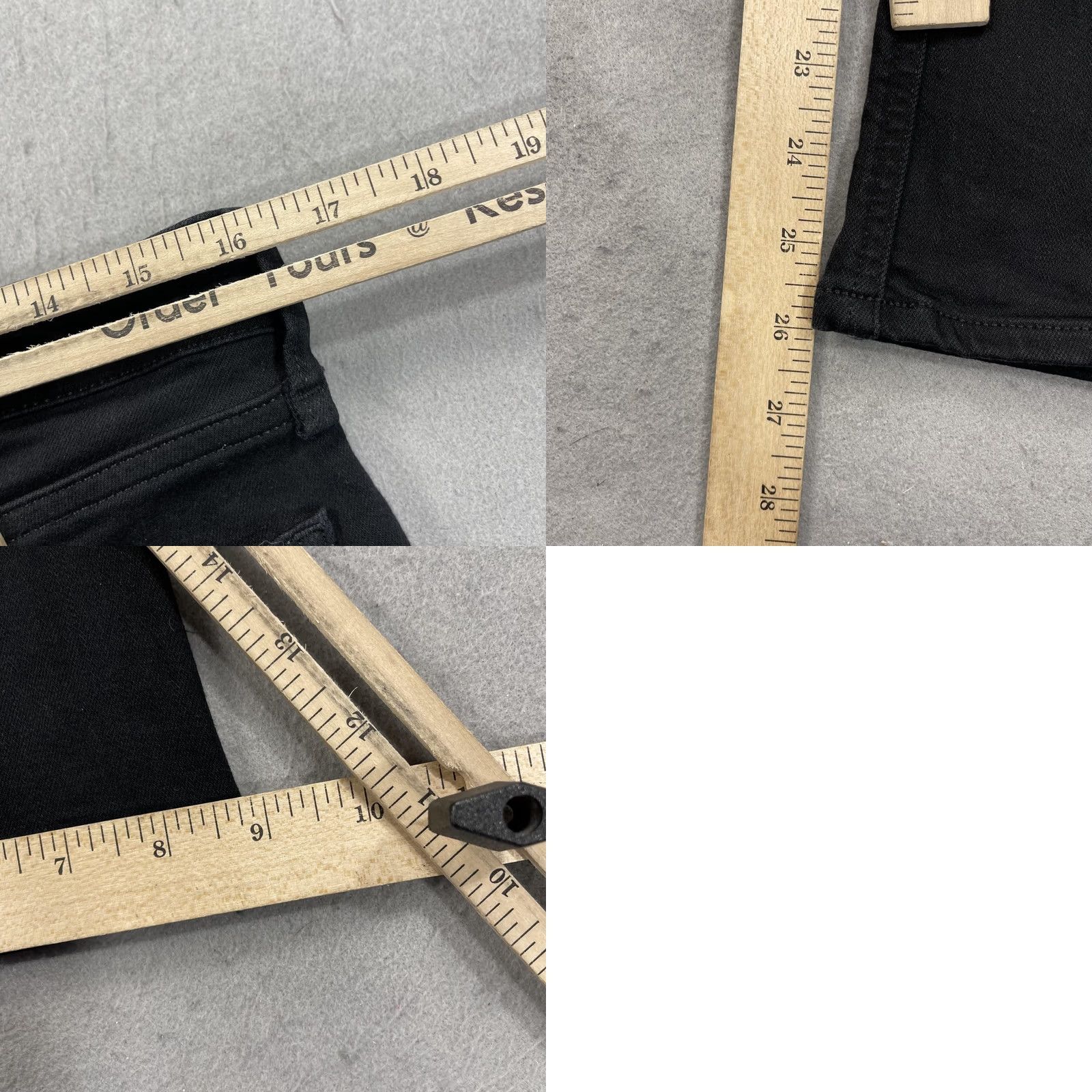 Rag & Bone VINTAGE Rag & Bone Jeans Womens 32 Black Nina High Rise Ankle Flare Stretch Denim Size 24" / US 00 / IT 34 - 8 Thumbnail