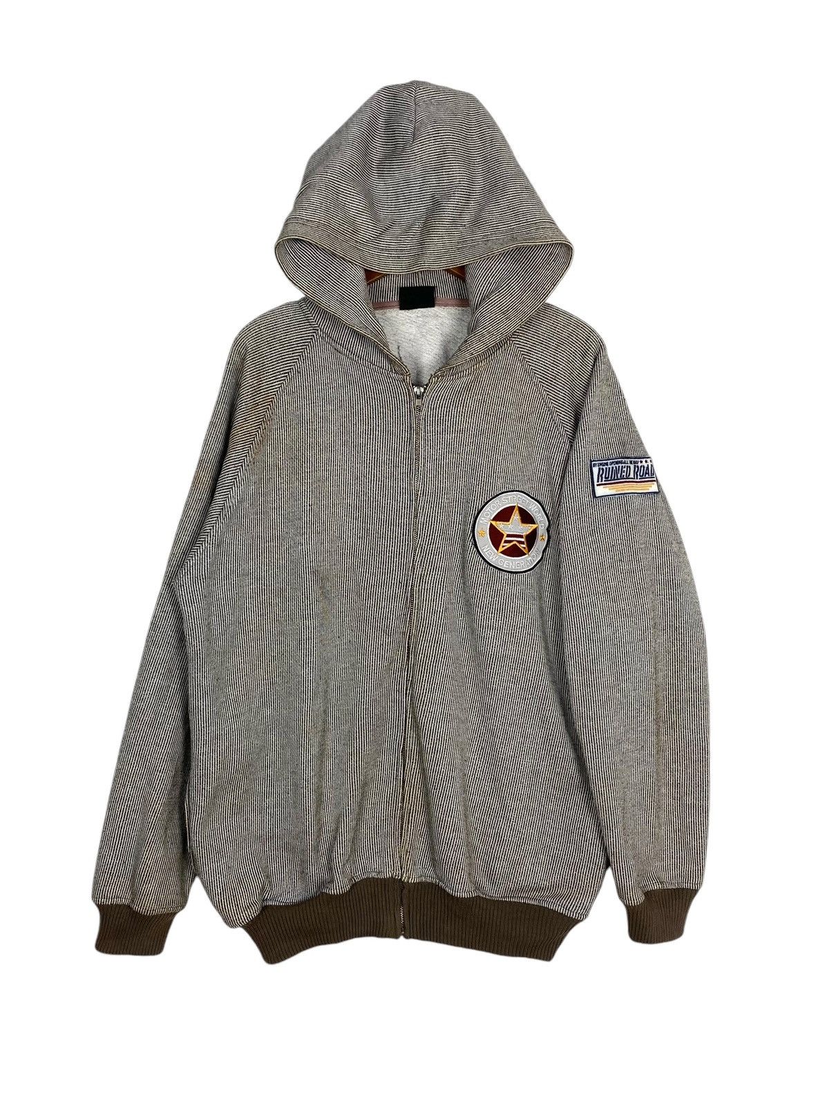 Vintage Vtg Motor Street World New Generation Hickory Hoodie Stripe Size US M / EU 48-50 / 2 - 1 Thumbnail