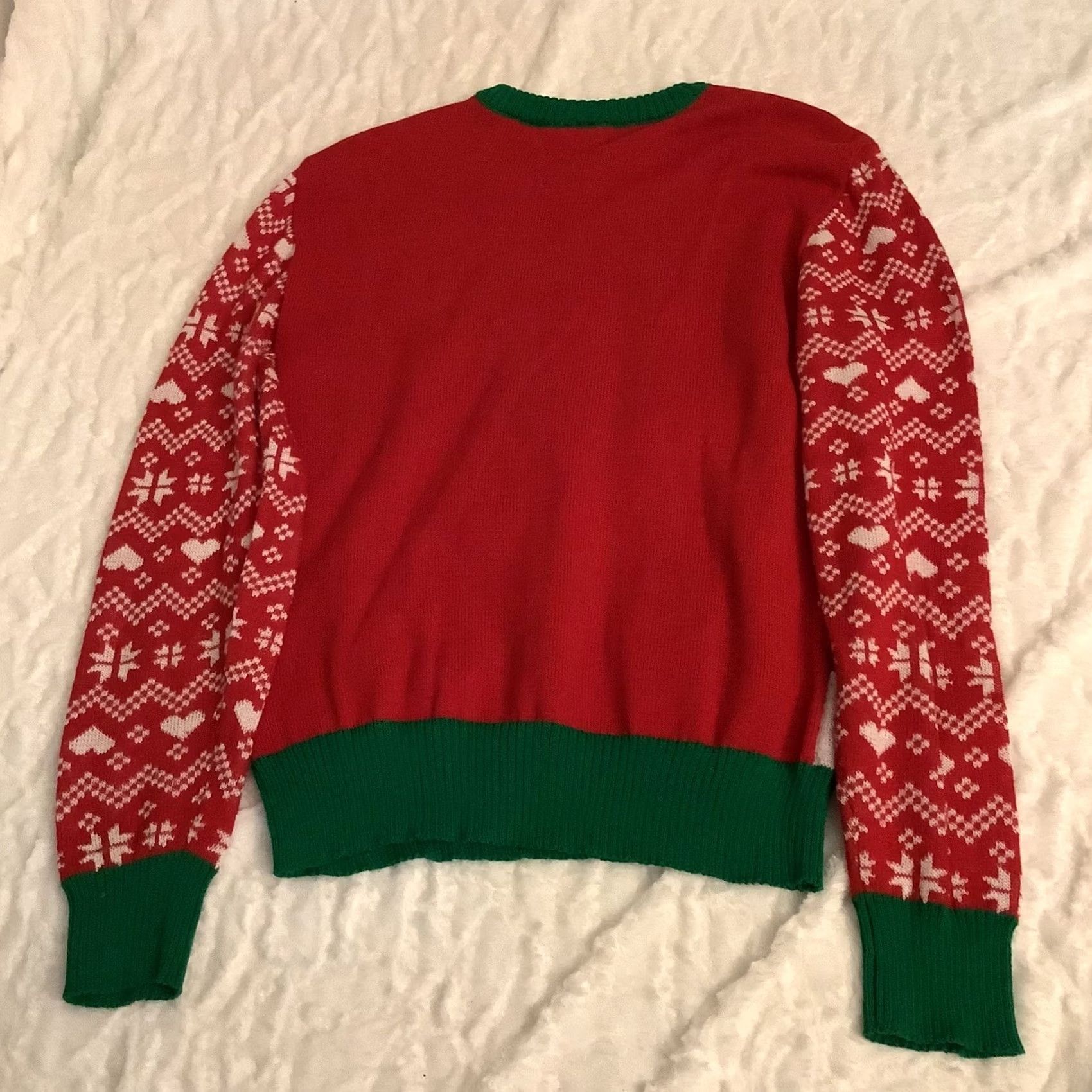 Vintage Well Worn Holiday Sweater Shirt Mens Small Red Christmas Ugly Sweater Crewneck Knit Jersey Size US S / EU 44-46 / 1 - 3 Thumbnail