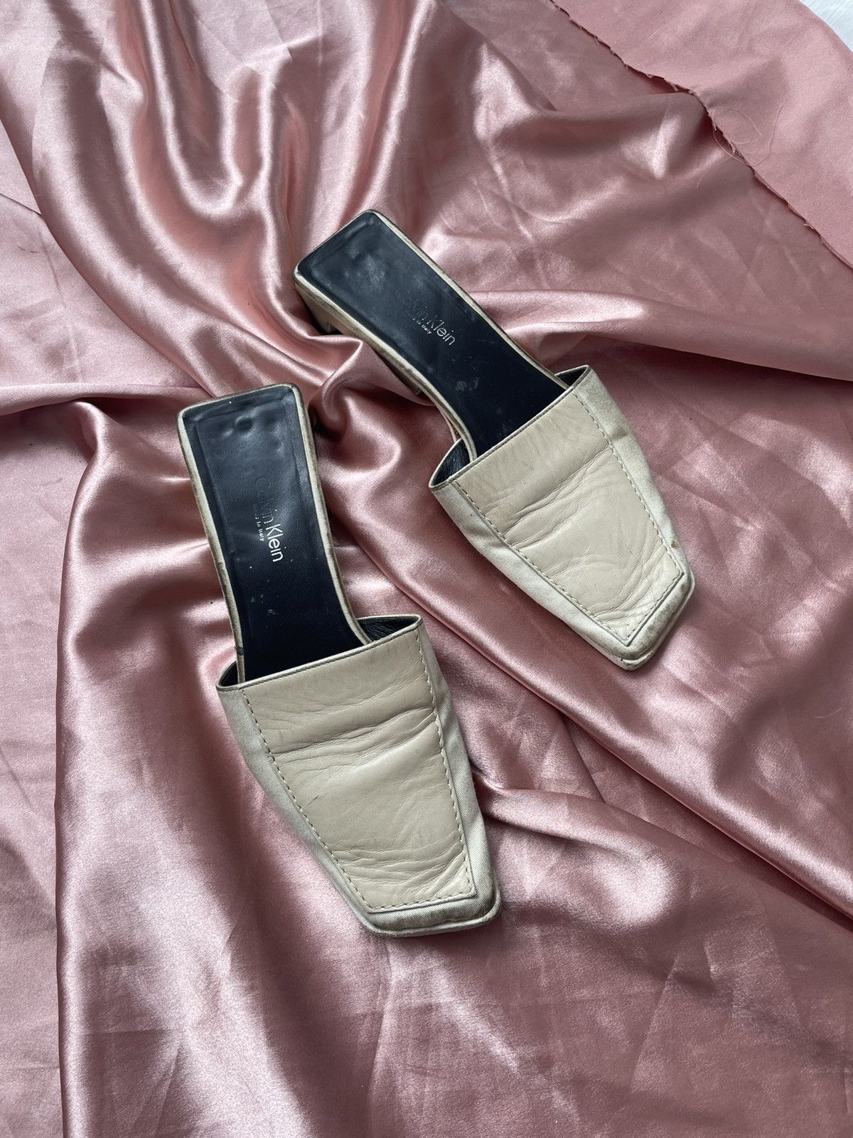 Calvin Klein Calvin Klein leather mules Size US 6 / IT 36 - 8 Thumbnail
