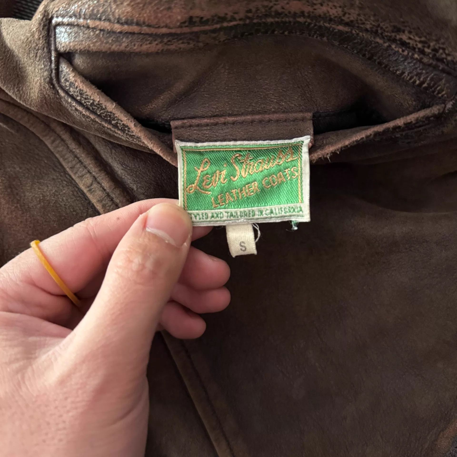Lewis Leathers Rare Levi's LVC 1940s Vintage Tan Italian Lambskin Jacket S Size US S / EU 44-46 / 1 - 9 Thumbnail