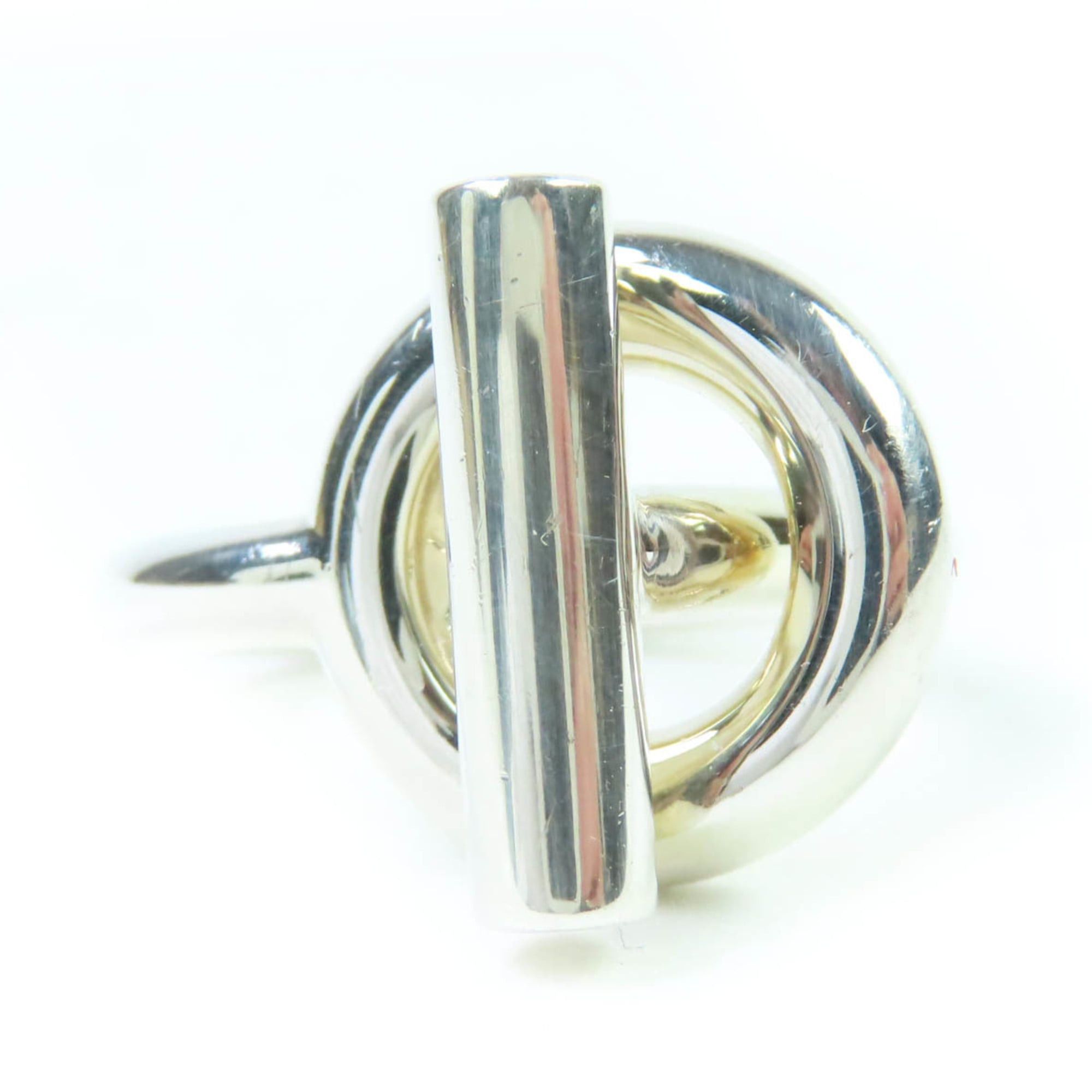 Hermes HERMES Echappé MM 925 Silver Ring, Size 51 (Japan equivalent), Includes Case, Made in Italy, Weight 9.94g, Women's Size ONE SIZE - 1 Thumbnail