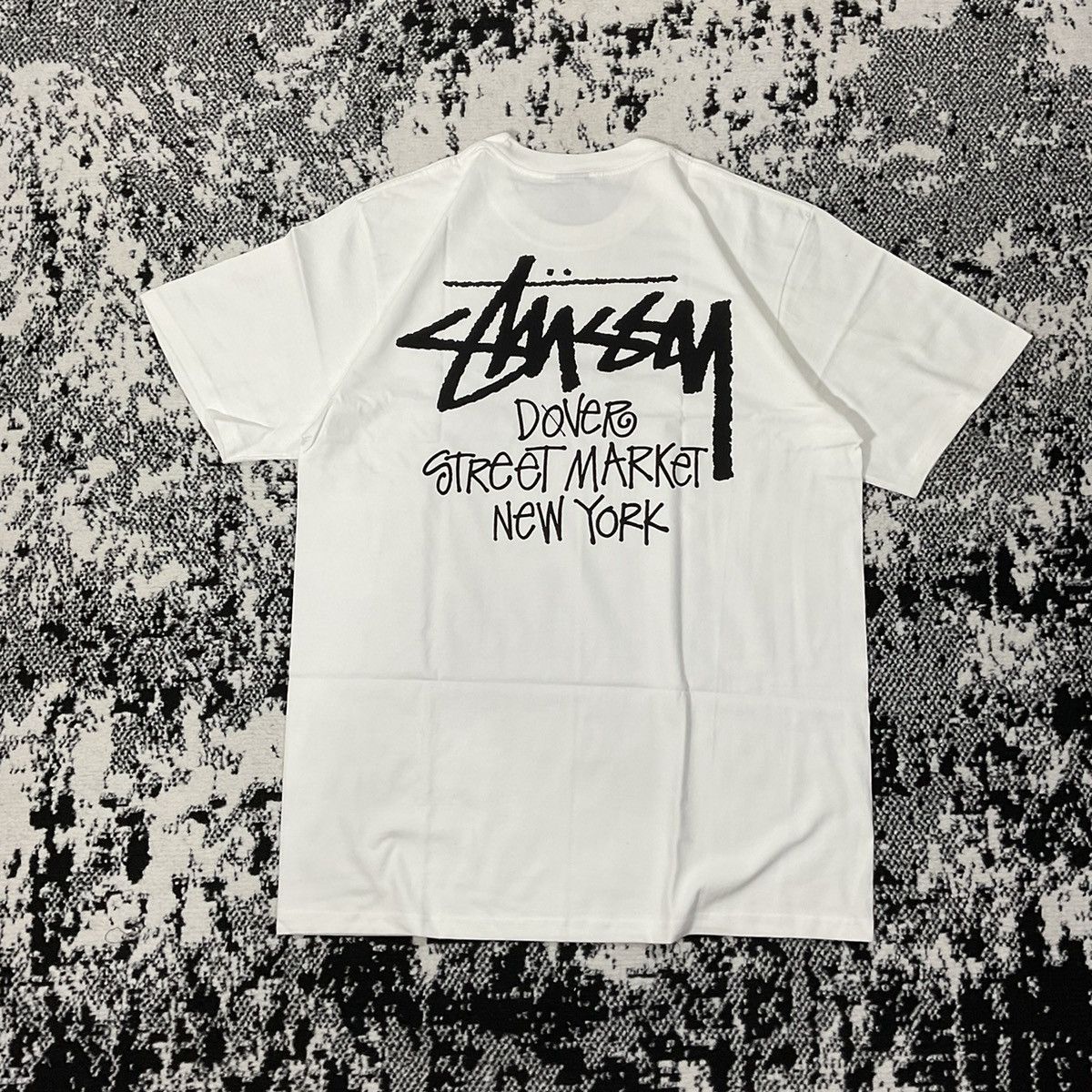 image of Stussy Dove Street Market New York Tee In White- Xl, Men's