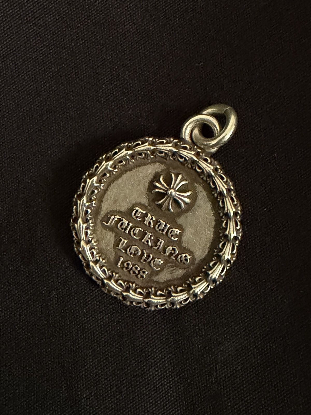 Chrome Hearts Chrome Hearts Pave Ruby 3mm TRUE FUCKING LOVE