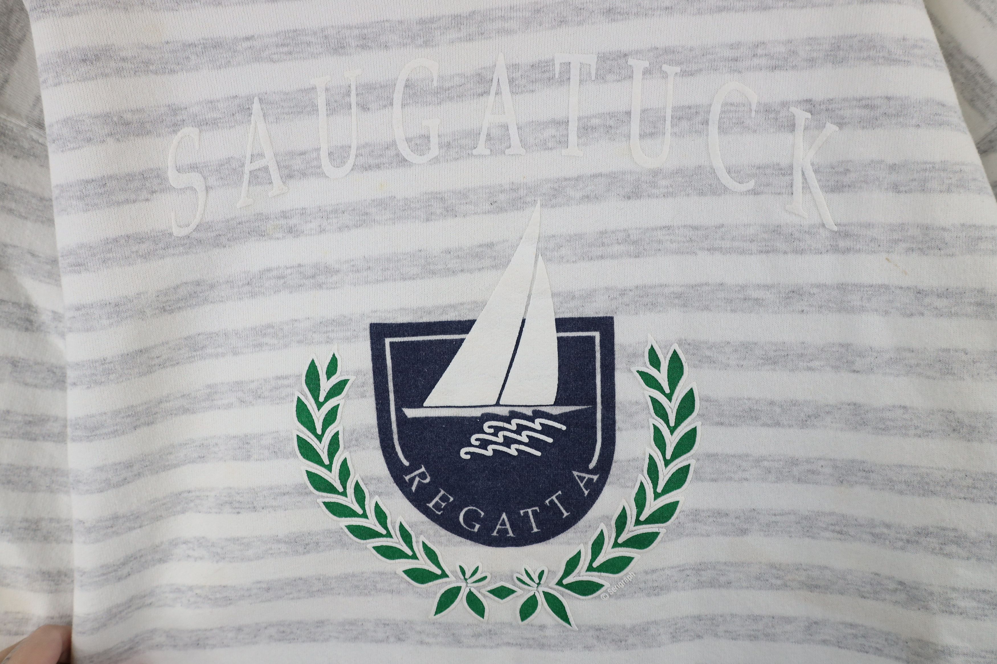 Vintage Vintage 90s Streetwear Michigan Sailing Sweatshirt USA Size US XL / EU 56 / 4 - 4 Thumbnail