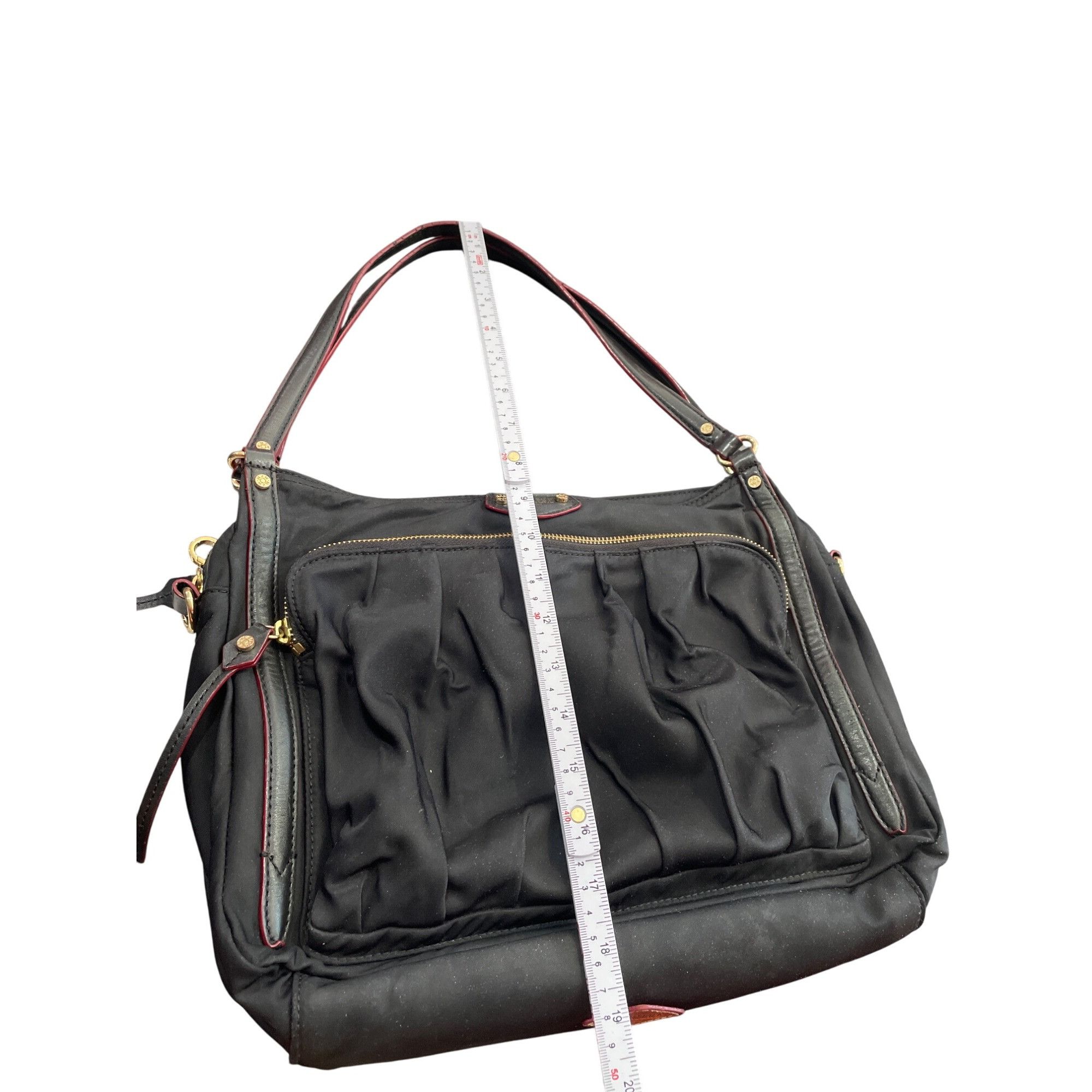 MZ Wallace MZ Wallace womans Black Nylon Leather Trim Handbag crossbody Size ONE SIZE - 9 Thumbnail