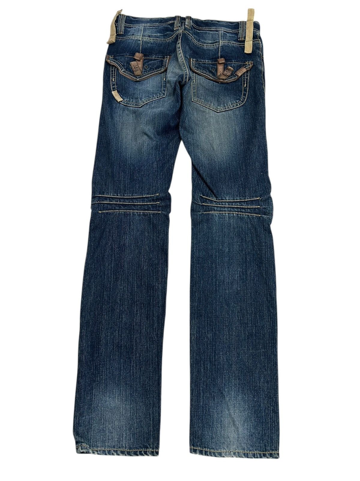 PPFM Vintage PPFM Jeans Unique Pocket Style Straight Leg Size US 30 / EU 46 - 2 Thumbnail