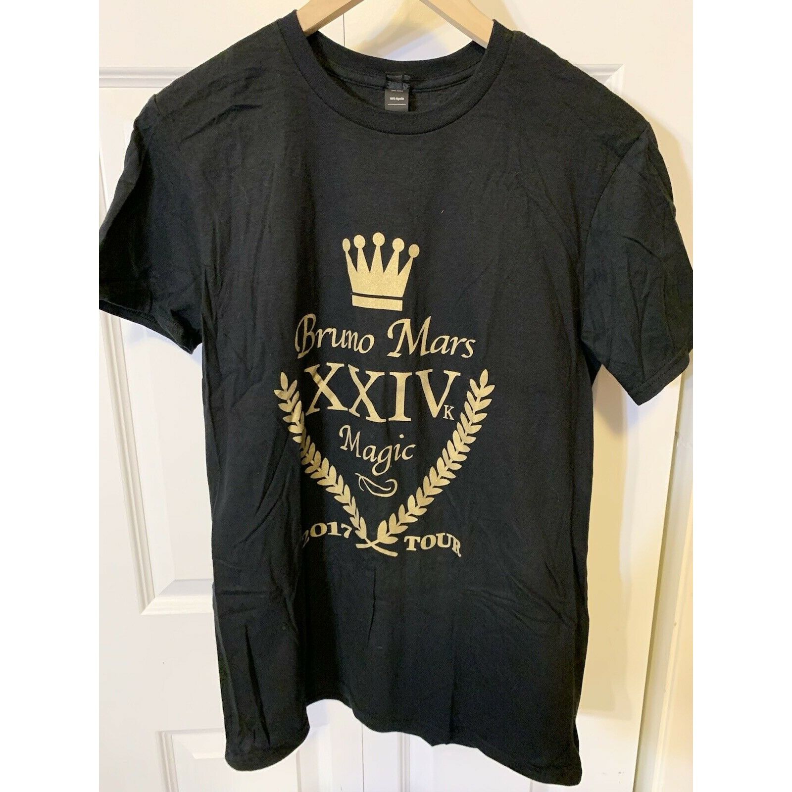 Anvil Bruno Mars Unisex Sz Medium Black 24K Magic World Tour 2017 Size US M / EU 48-50 / 2 - 8 Thumbnail