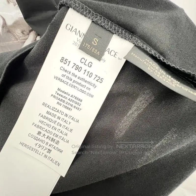Versace Versace Summer Black Cotton Men's T-Shirt . Size US S / EU 44-46 / 1 - 7 Thumbnail