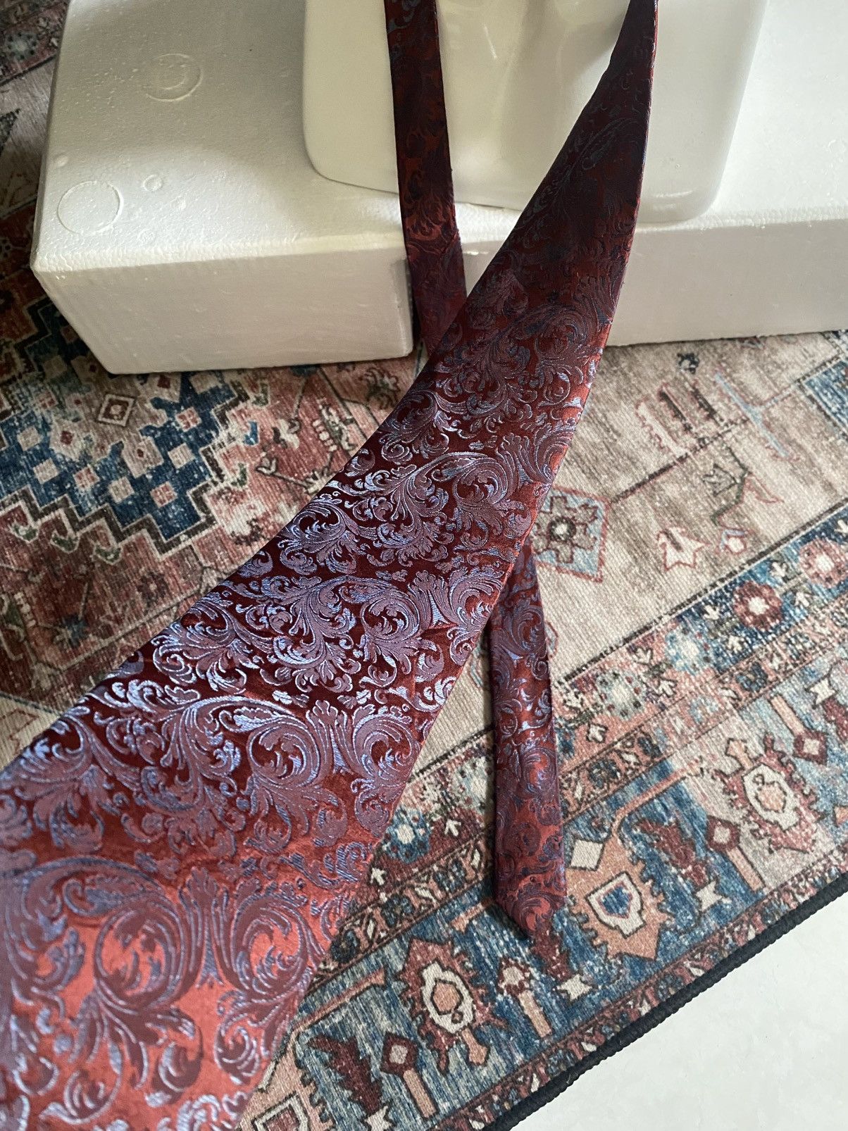 Balenciaga Balenciaga Silk Shimmering Tie Size ONE SIZE - 4 Thumbnail