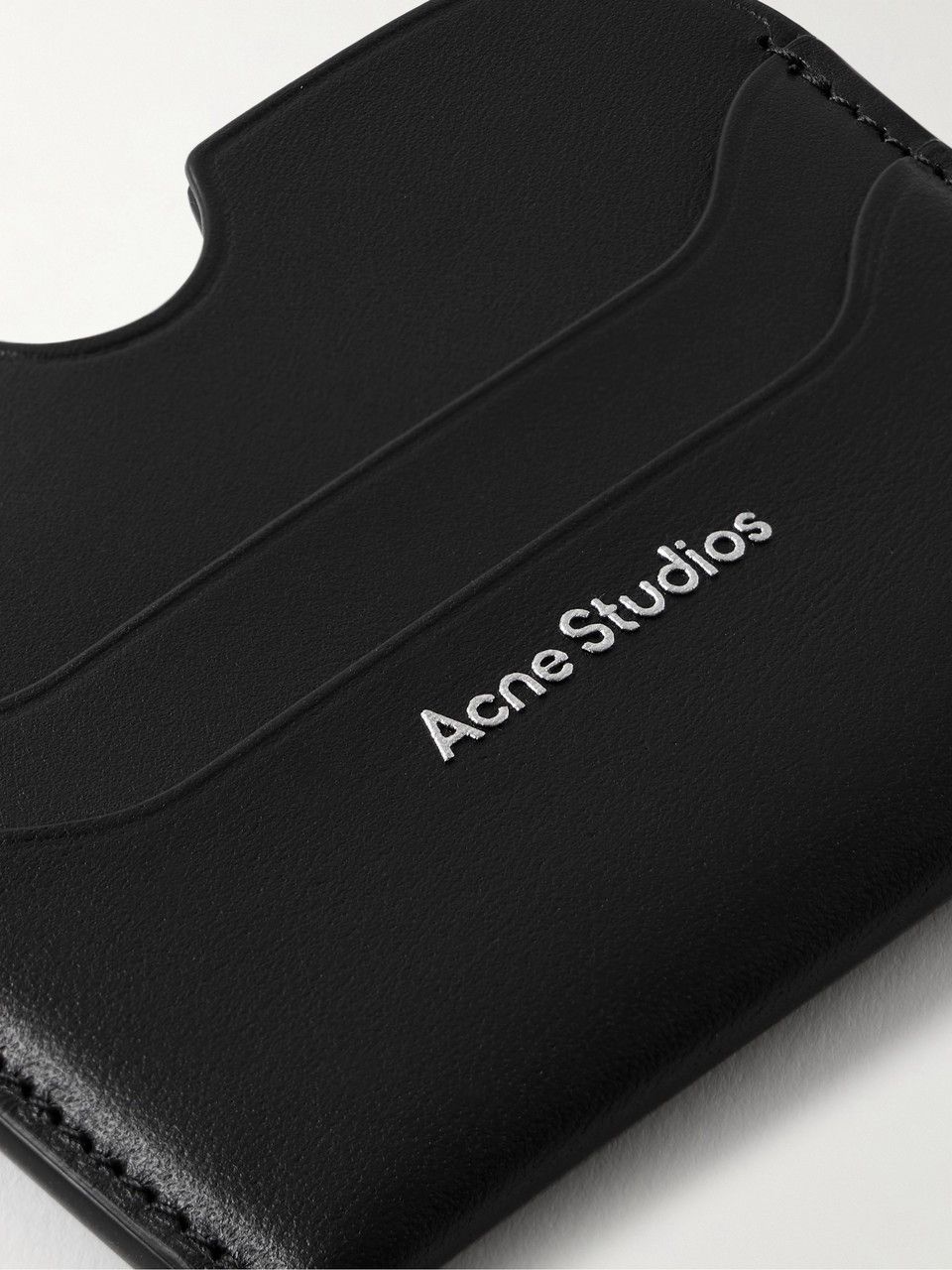 Acne Studios Elmas Logo-Print Leather Cardholder Size ONE SIZE - 10 Thumbnail