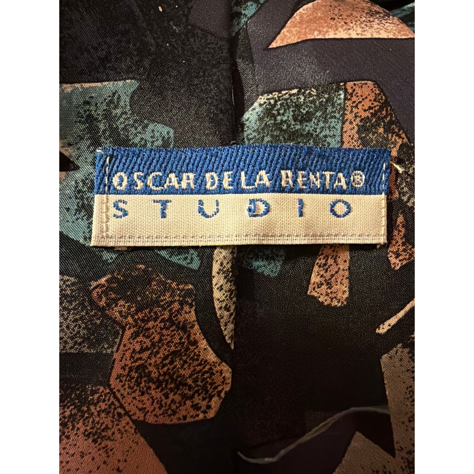 Oscar De La Renta Oscar de la Renta Studio vintage abstract geometric USA made Size ONE SIZE - 2 Thumbnail