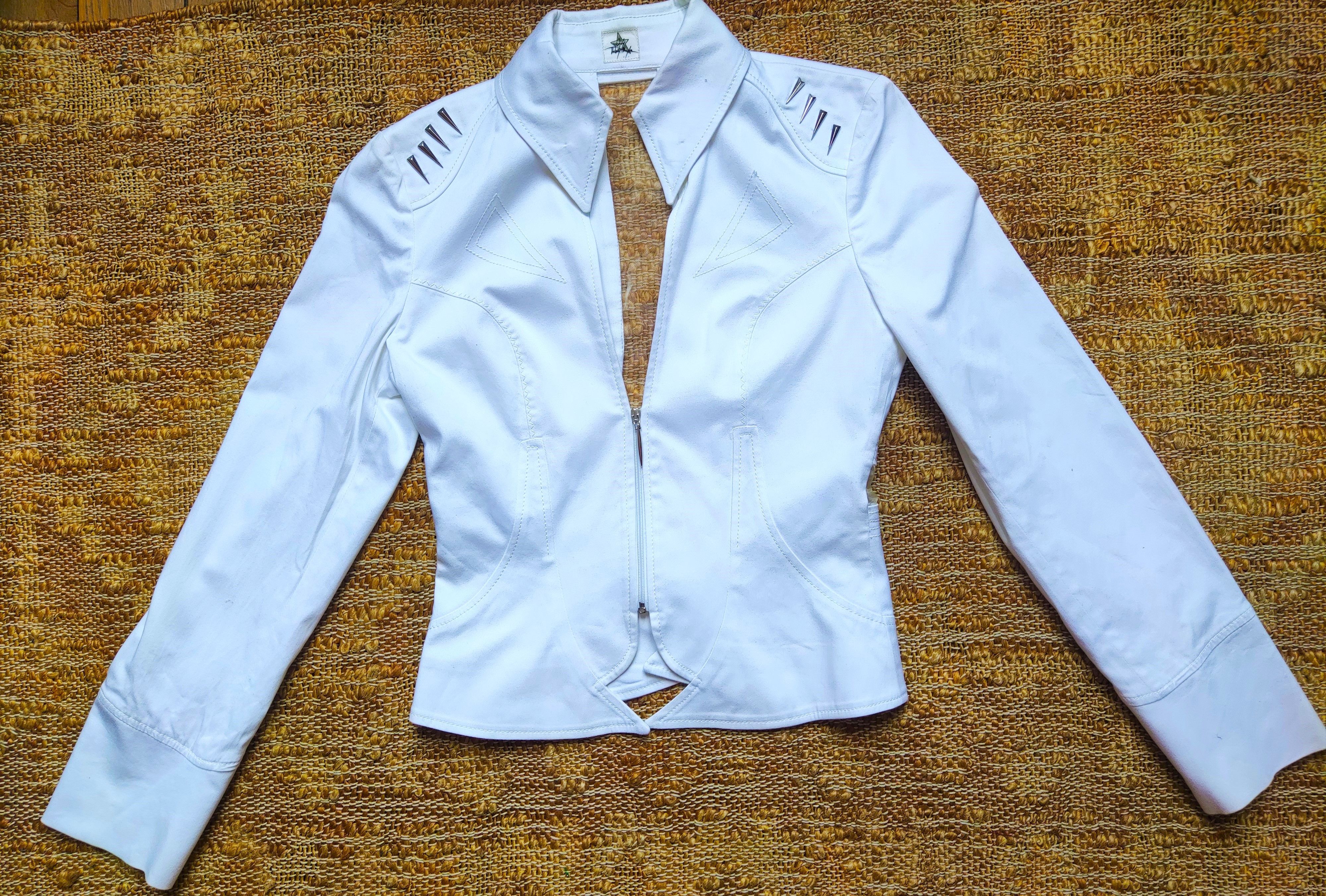 Thierry Mugler Thierry Mugler Panel Transparent Rivet Metal Top Jacket Size M / US 6-8 / IT 42-44 - 2 Thumbnail