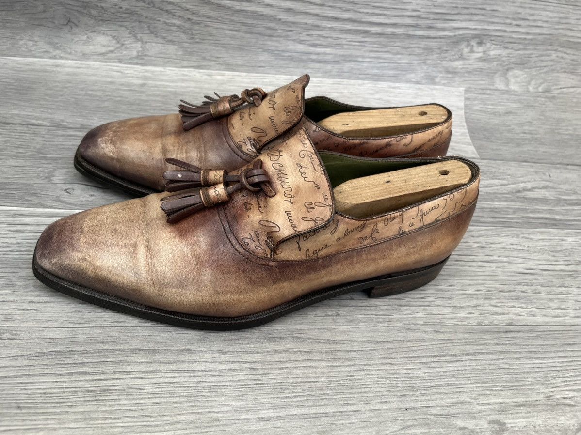 Berluti $1700 Berluti scritto patina tassel penny loafers sz 7.5 Size US 8.5 / EU 41-42 - 6 Thumbnail