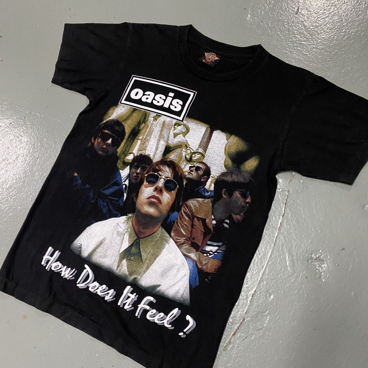 Band Tees × Rap Tees × Vintage Vintage 90s Oasis Rap Tee Britpop Promo Shirt Size US M / EU 48-50 / 2 - 1 Thumbnail
