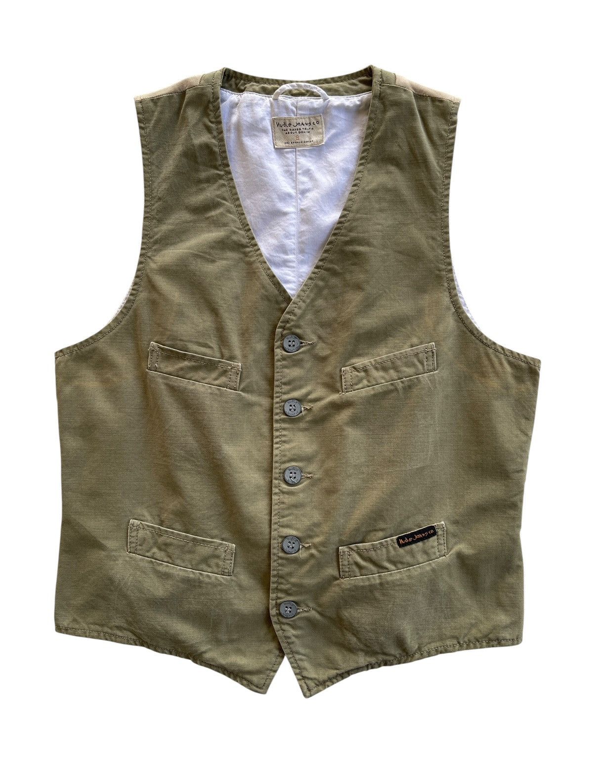 Nudie Jeans Nudie Jeans GUSTAV Beech Green Vest Size US S / EU 44-46 / 1 - 2 Thumbnail