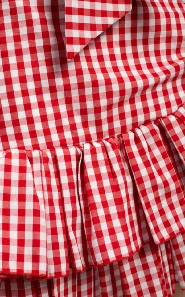 Balmain o1y0625 Mini Skirt in Red/White Size 27" / US 4 / IT 40 - 5 Thumbnail