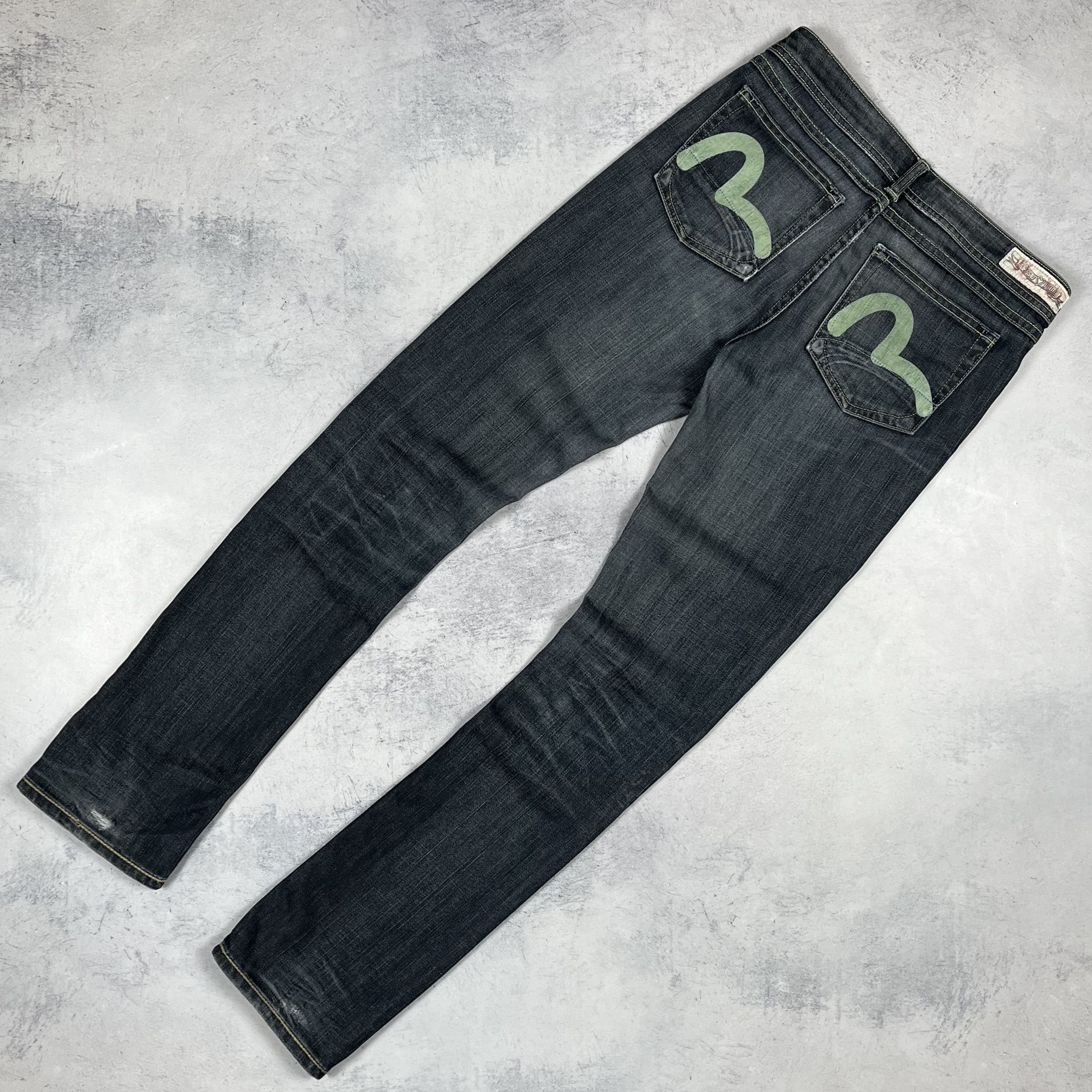 Evisu × Puma Vintage Evisu X Puma Y2K Low Rise Jeans Pants Size 29" - 1 Thumbnail