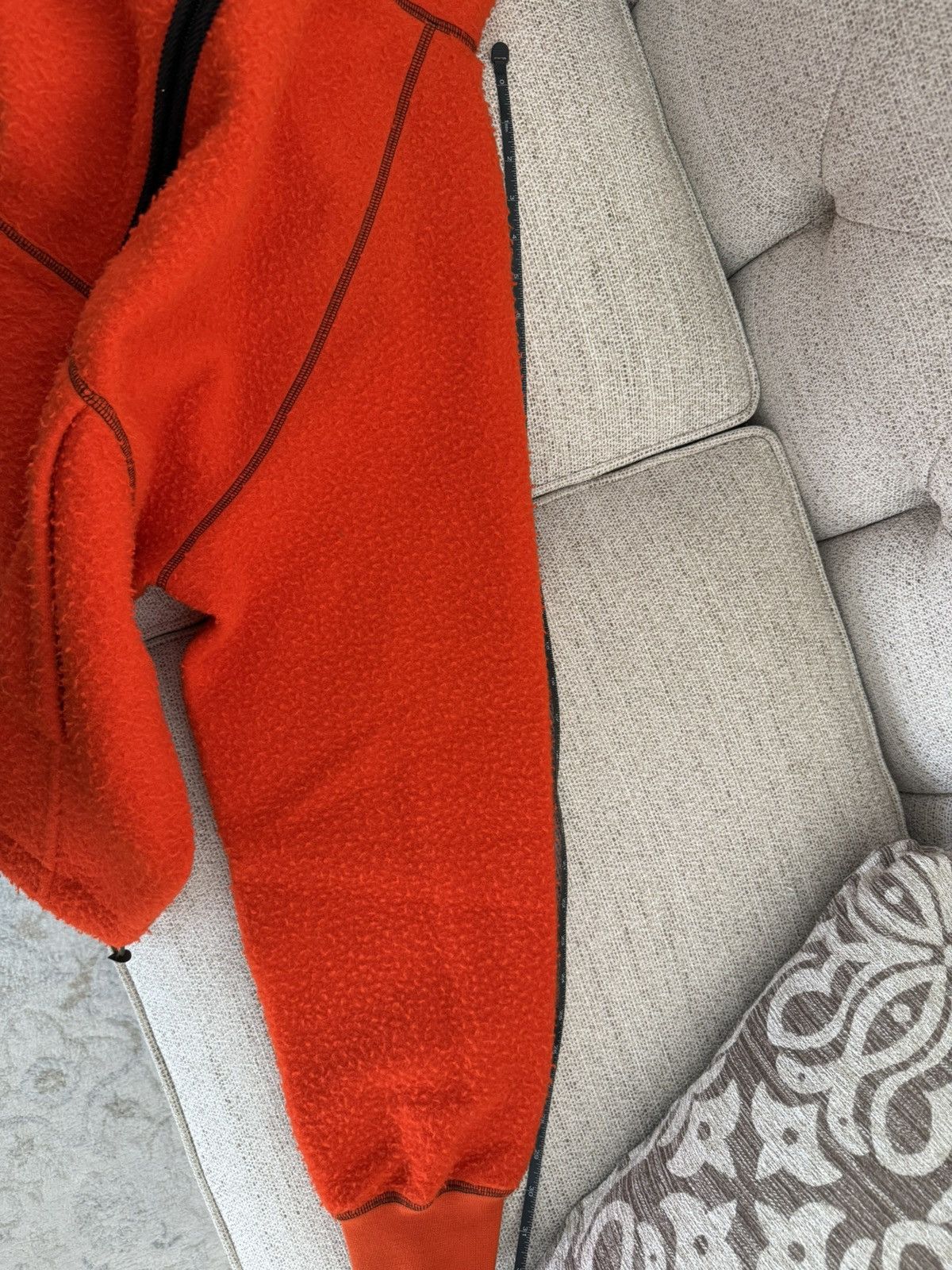 Drake's Orange Casentino Wool Half-Zip Sweater size 44 Size US L / EU 52-54 / 3 - 10 Thumbnail