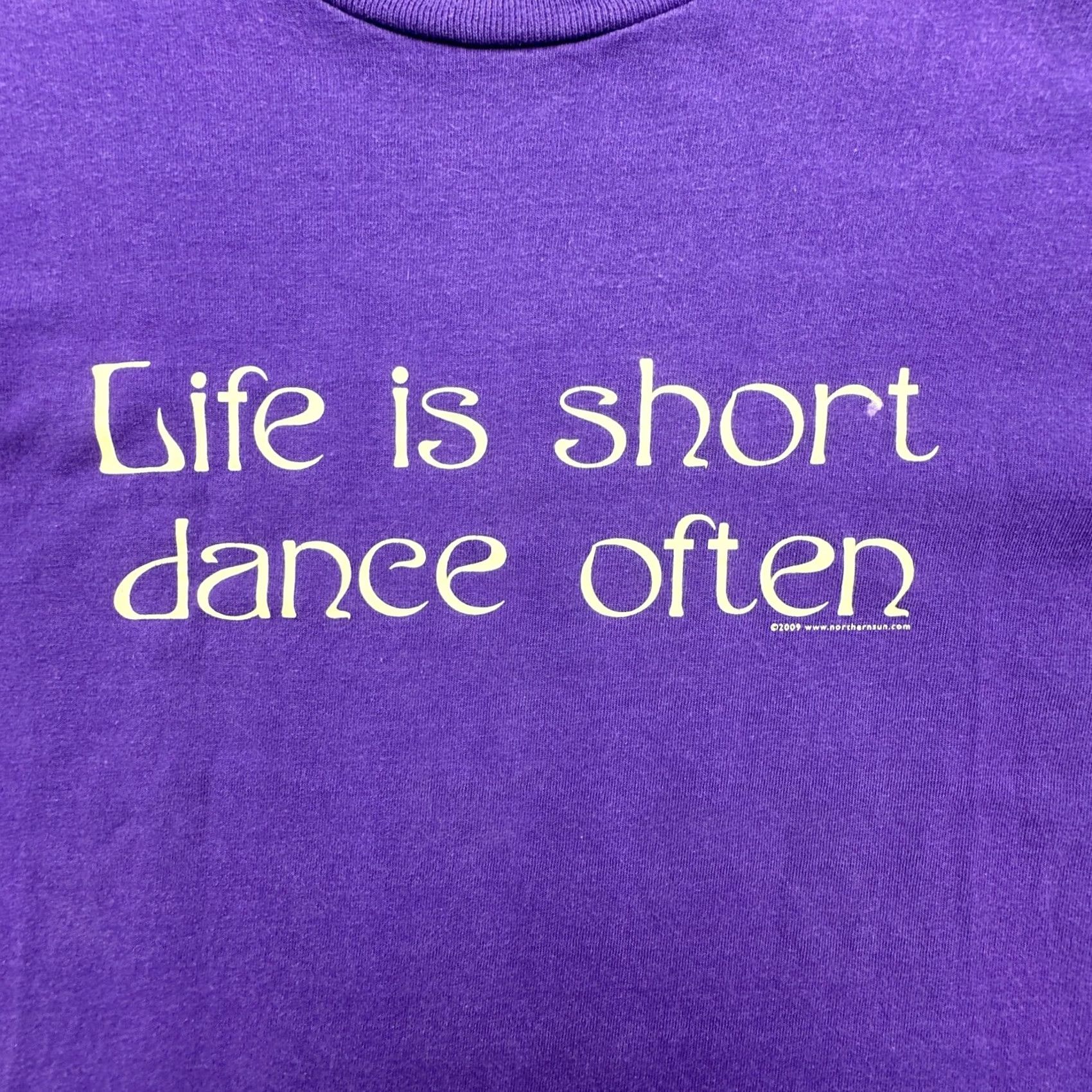 Vintage VINTAGE Bayside Mens M Purple T Shirt USA Made Dance Often Logo Solid Short Sleeve Crew Neck Size US M / EU 48-50 / 2 - 7 Thumbnail
