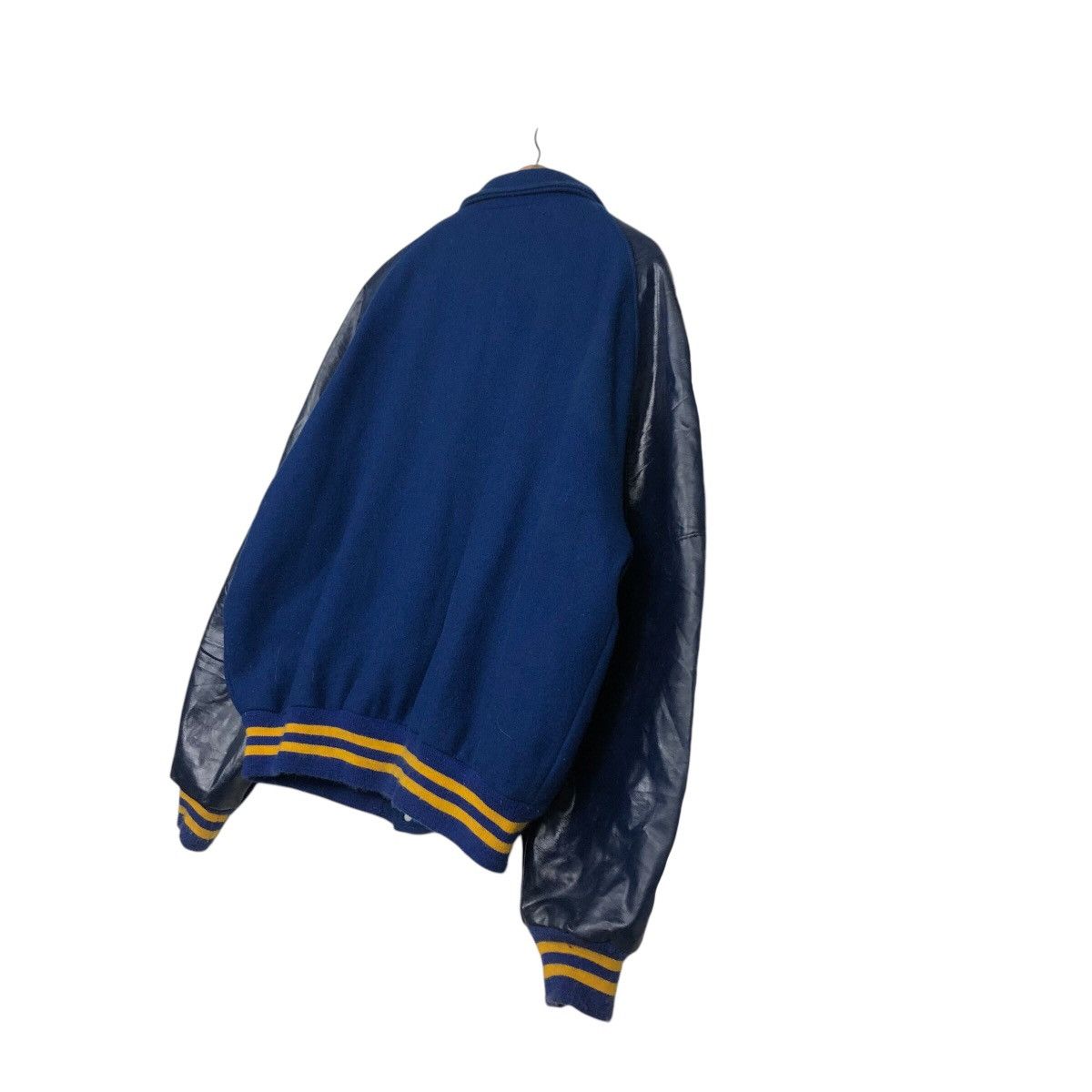 Delong 📌Vintage Leather Varsity Jacket Delong Made in Usa Size US XL / EU 56 / 4 - 11 Thumbnail