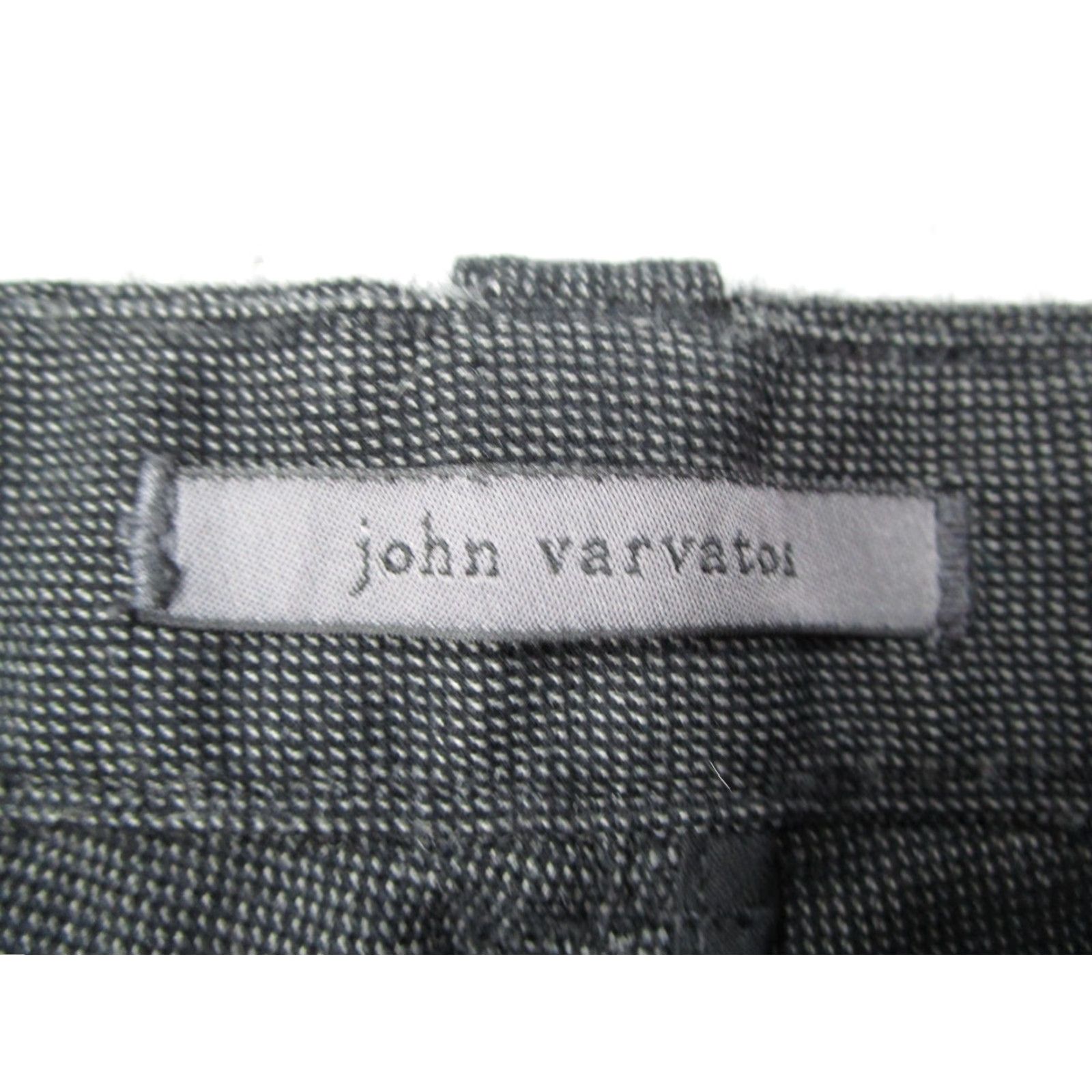 John Varvatos John Varvatos Pants Mens 50 Gray Wool Cotton Dress Trouser Slim Fit Casual Size US 34 / EU 50 - 3 Thumbnail
