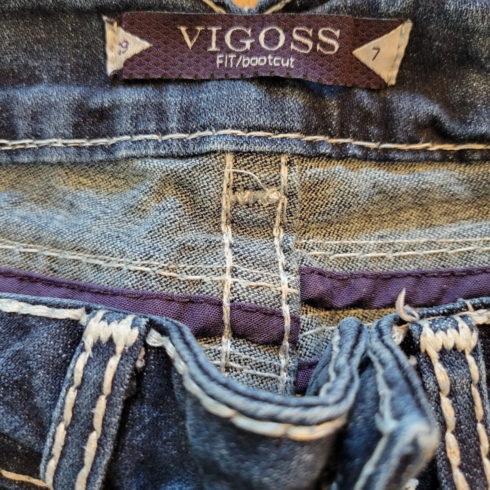 Vintage Vigoss Jeans Fit bootcut Womens Size 29 x 30 Size 29" - 9 Thumbnail