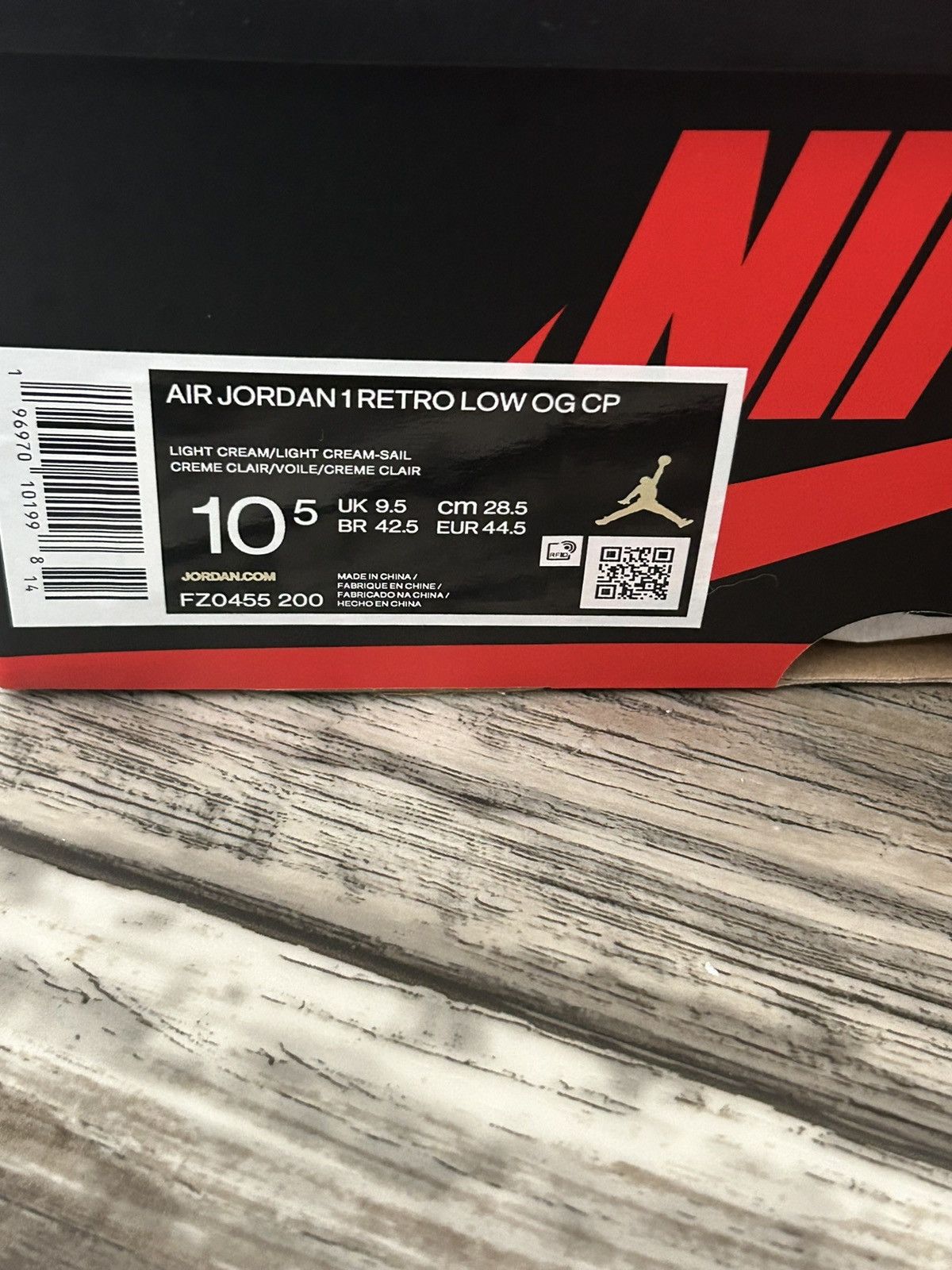 Nike Jordan 1 low og Size US 10.5 / EU 43-44 - 8 Thumbnail